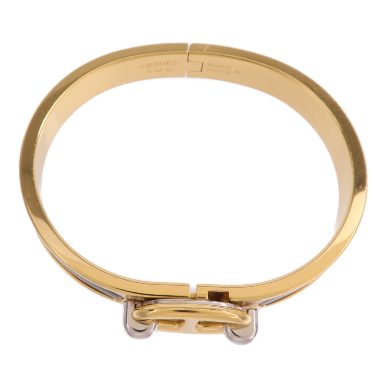 HERMES 金屬Mini Clic Chaine D'Ancre手鐲