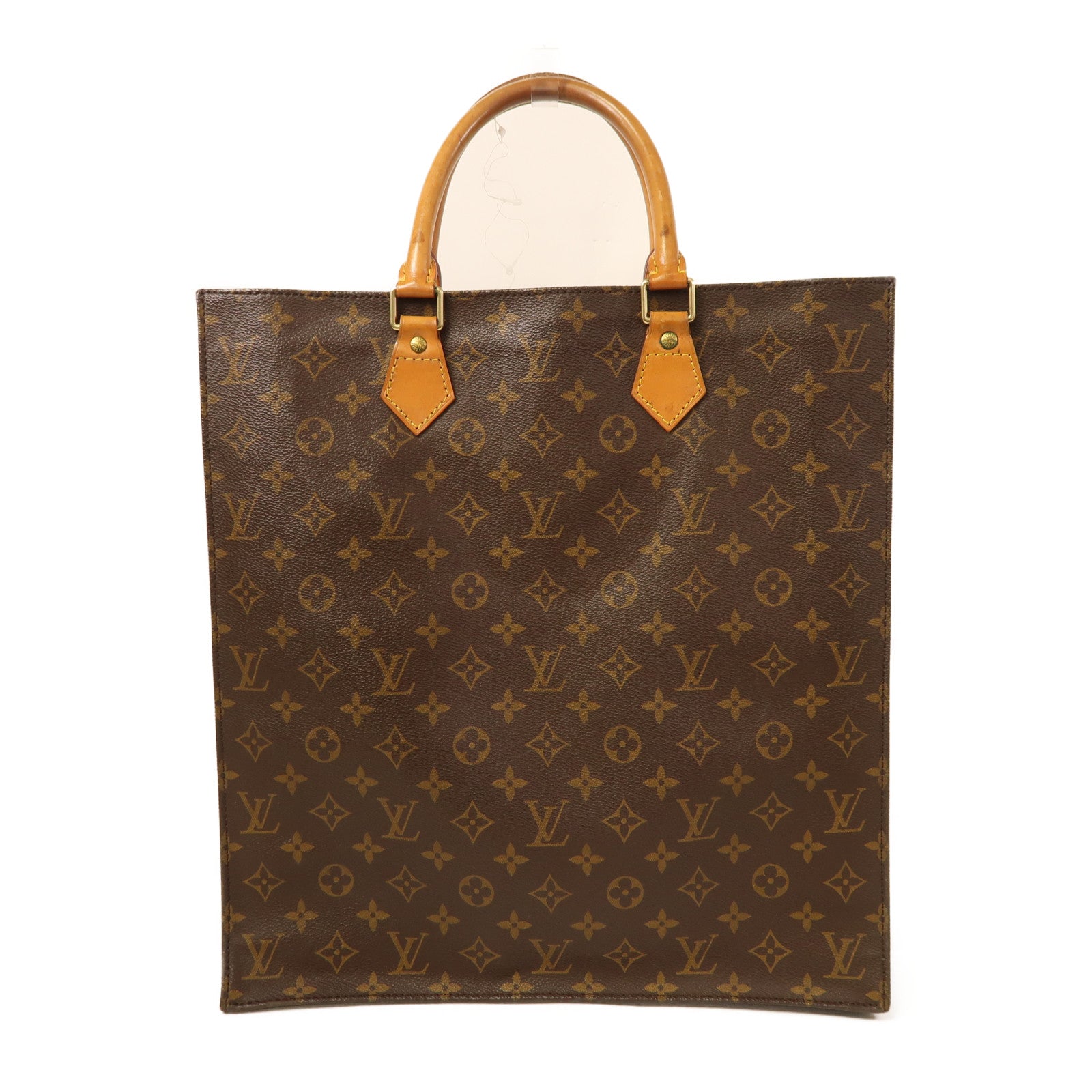 LOUIS VUITTON 【激減優惠】Monogram Sac Plat金扣手挽袋