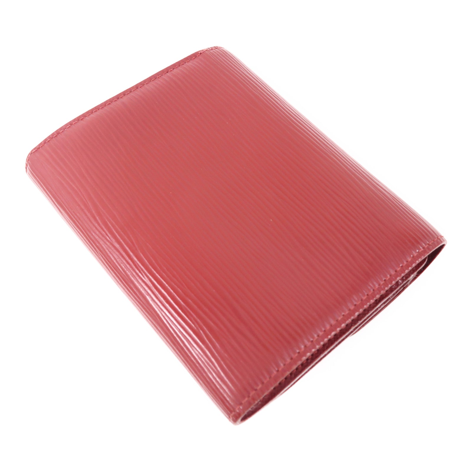 LOUIS VUITTON LV SHW Portefeuille Joy Tri-fold Wallet Epi Leather Red