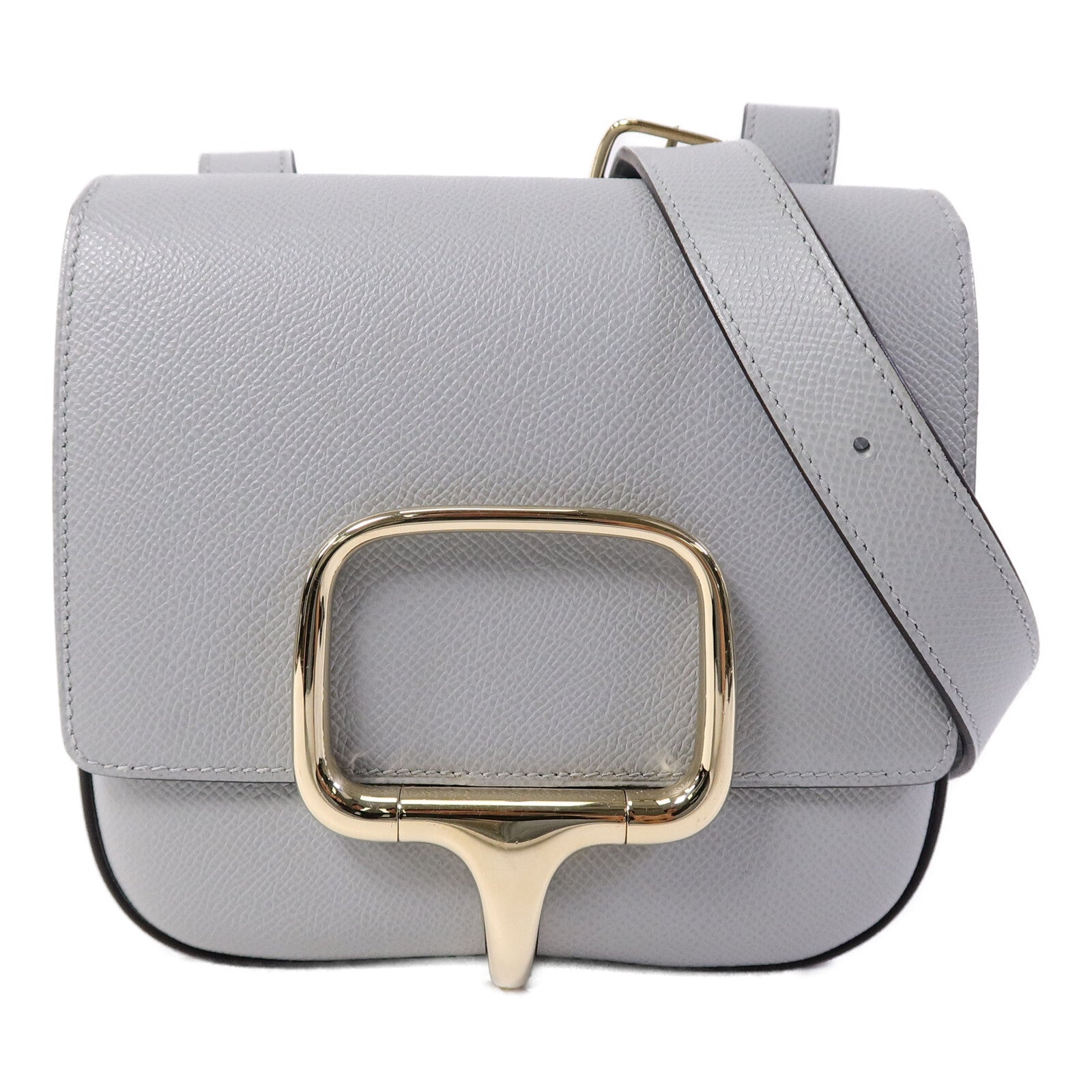 HERMES Epsom皮革Della Cavalleria Mini肩背袋Blue Glacier