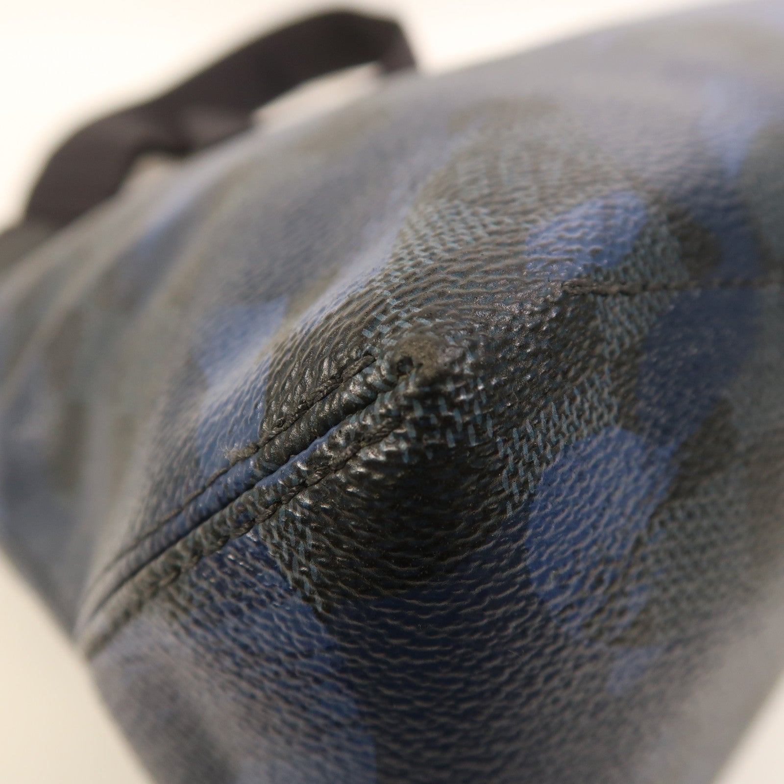 LOUIS VUITTON Damier Cobalt Camouflage Hunter銀扣肩背袋