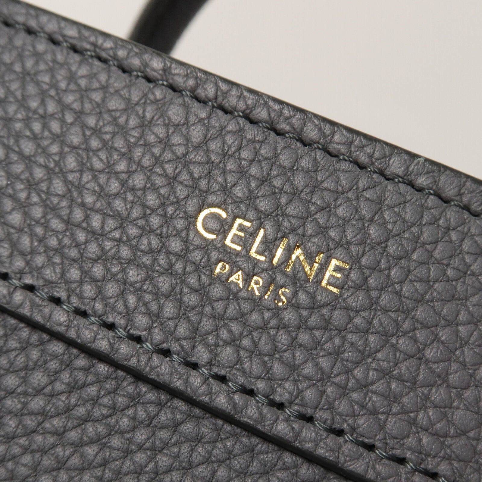 CELINE 牛皮皮革Nano Luggage手挽肩背兩用袋