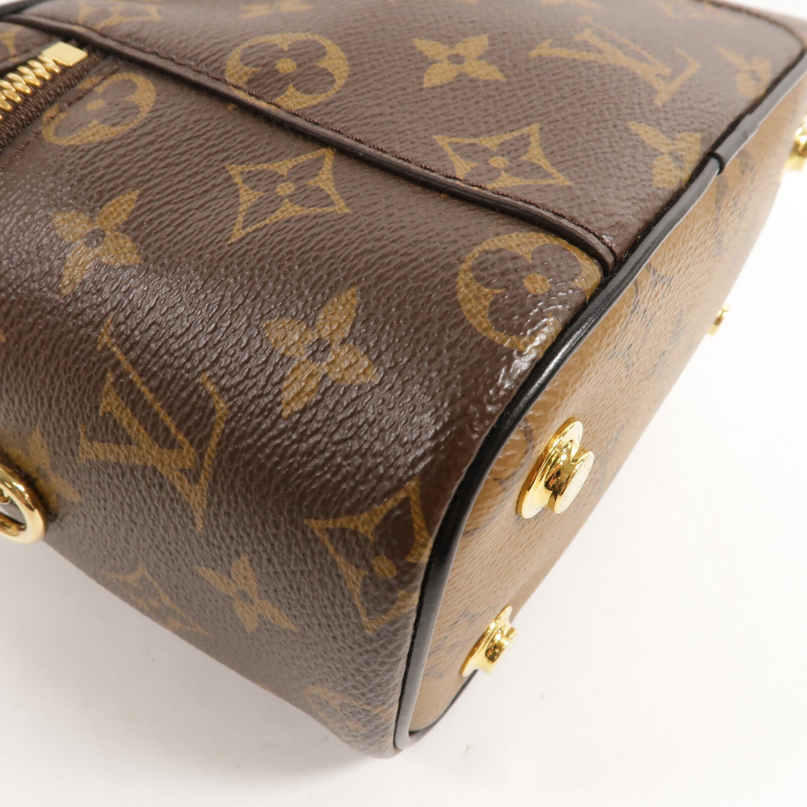 LOUIS VUITTON Monogram Reverse Vanity PM鏈帶手挽肩背兩用袋