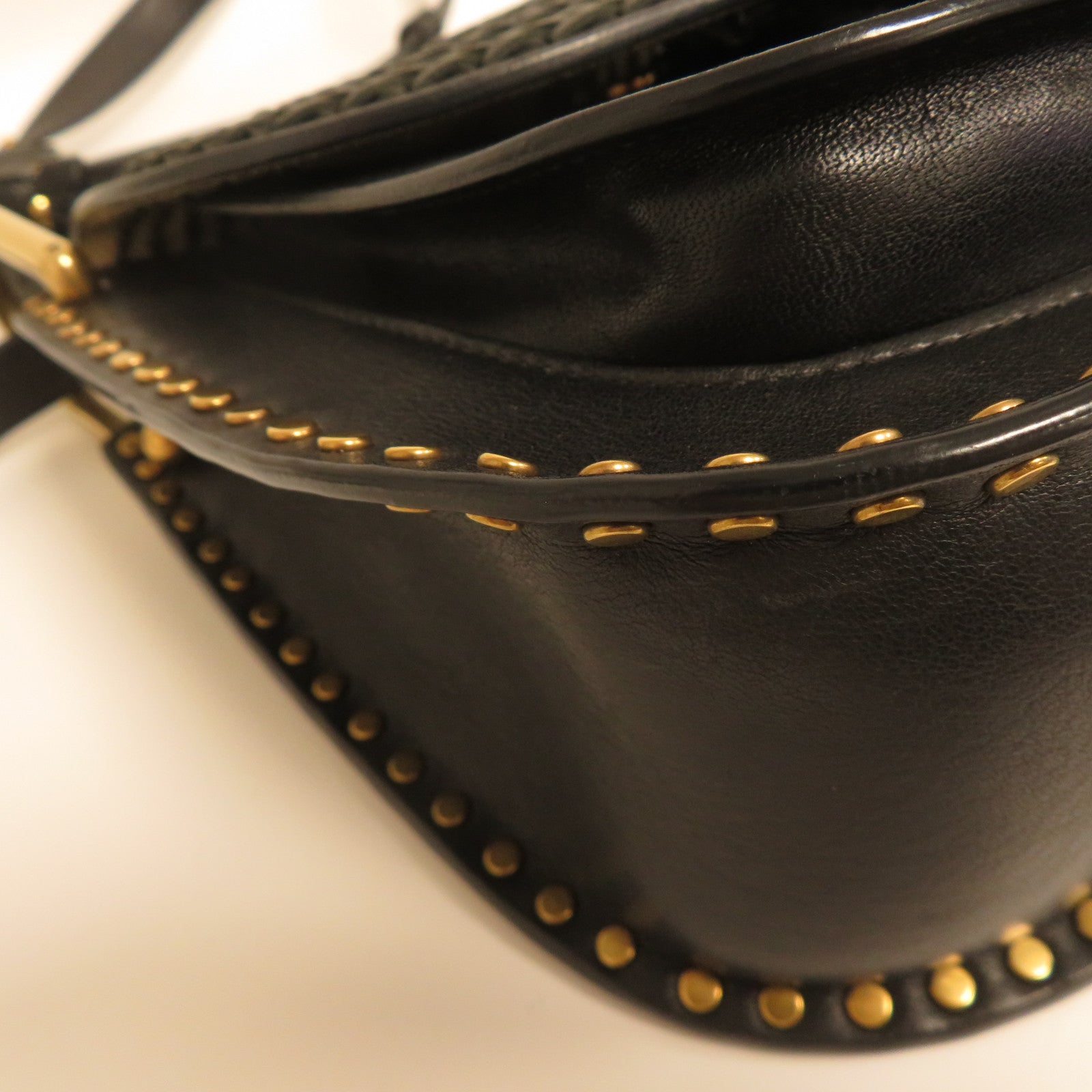 Chloe **【激減優惠】牛皮皮革Shoulder Bag金扣肩背袋黑色