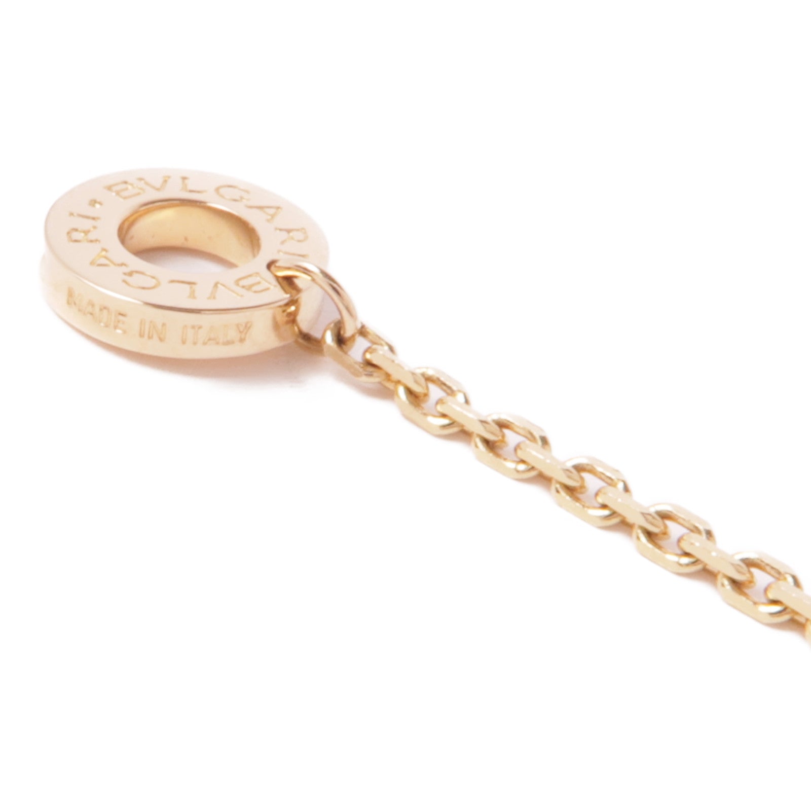 BVLGARI 18K玫瑰金Divas' Dream Necklace孔雀石/鑽石項鍊