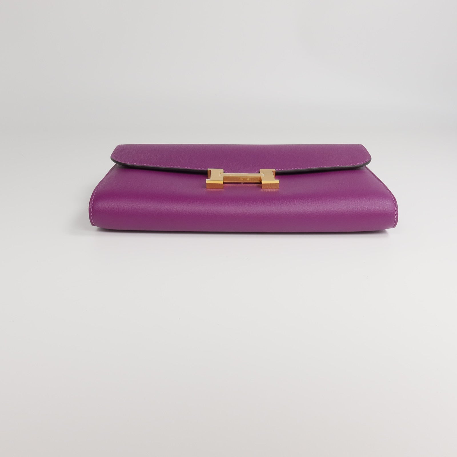HERMES Evercolor皮革Constance Long Wallet長錢包