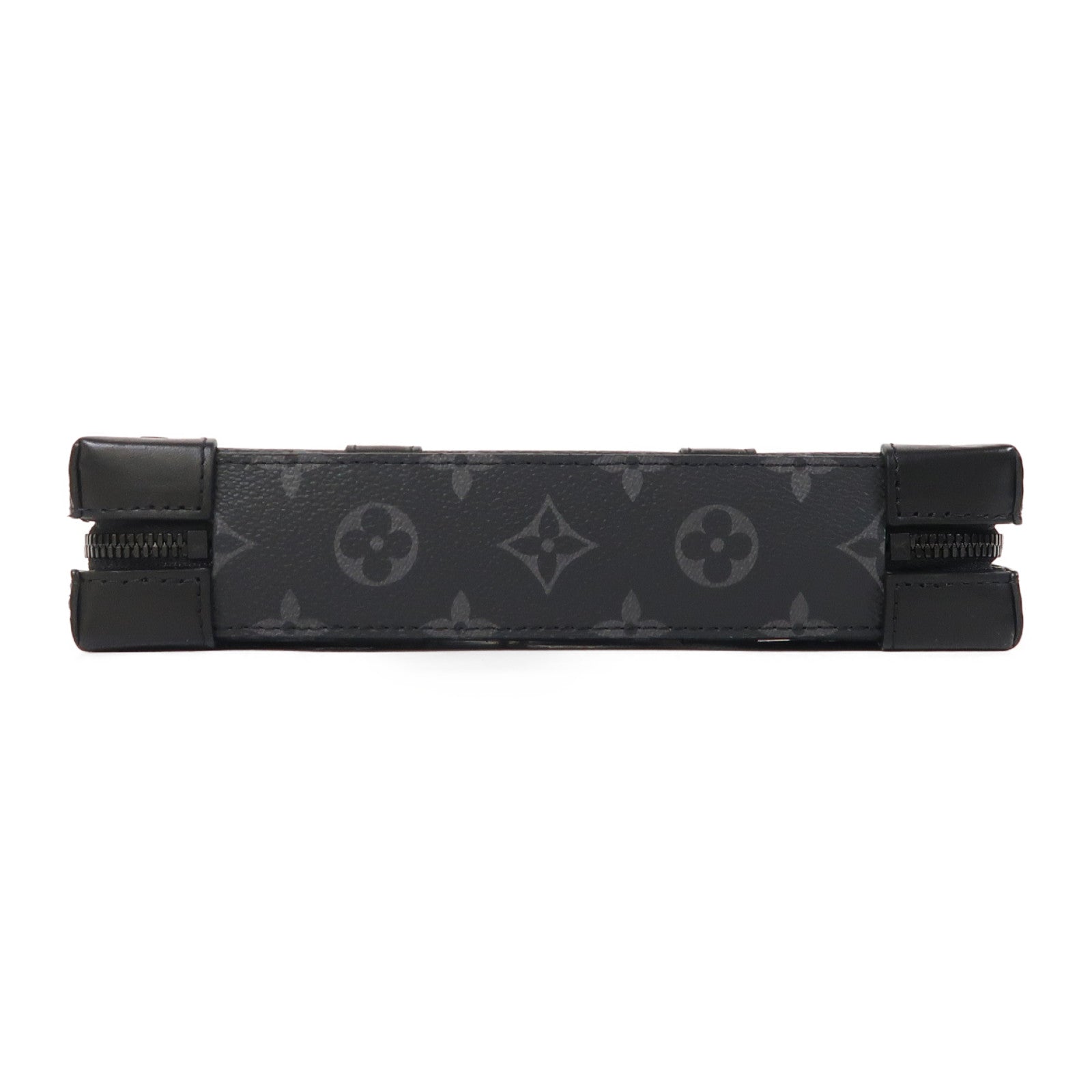LOUIS VUITTON Monogram Eclipse Soft Trunk Wallet肩背袋黑色