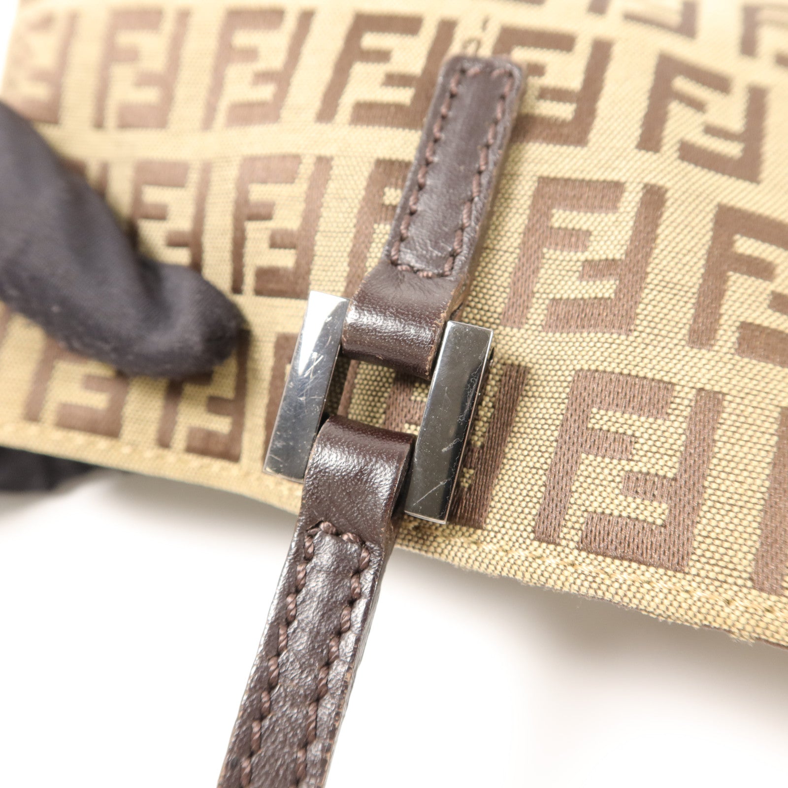 FENDI 牛皮皮革/帆布Vintage Hand Bag手挽袋