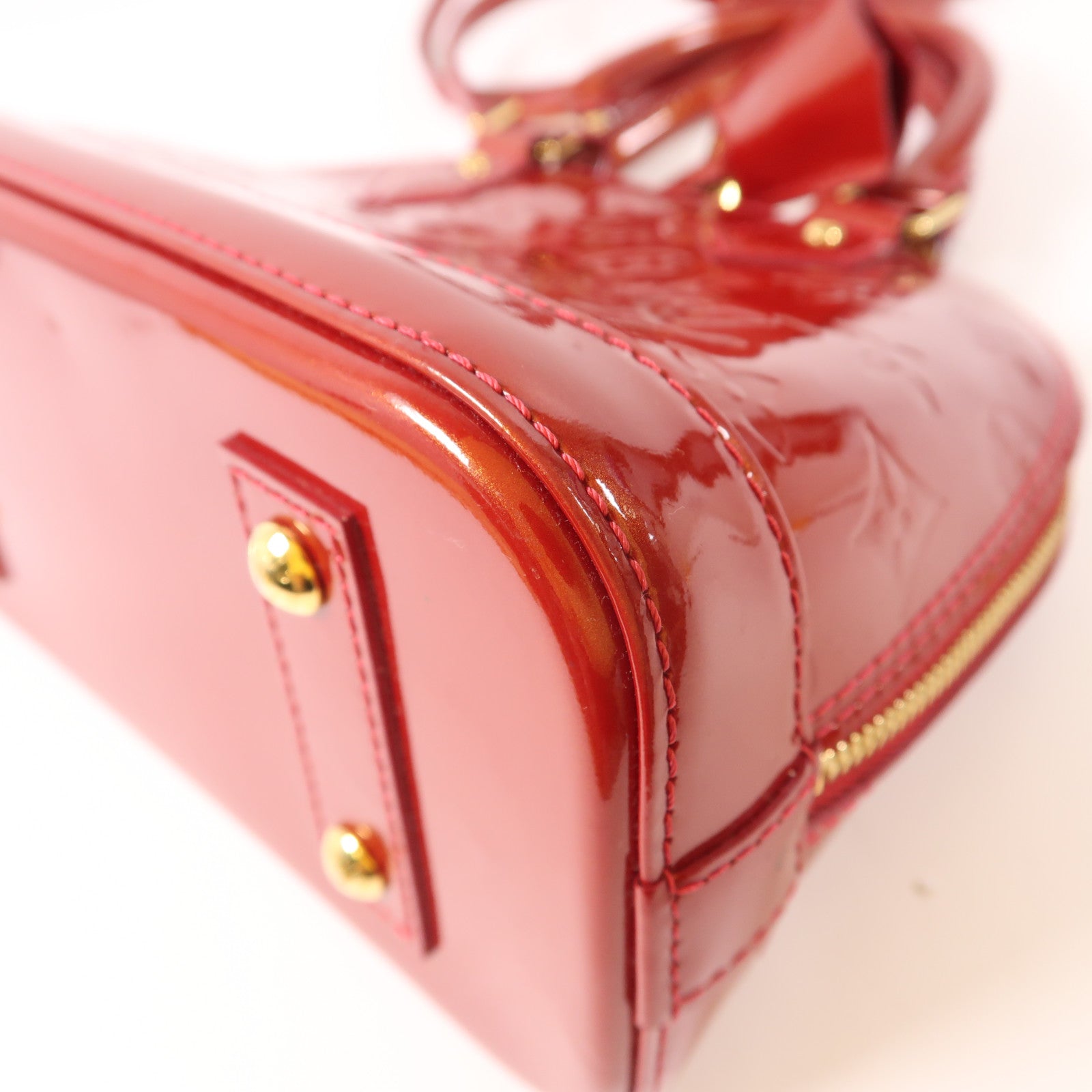 LOUIS VUITTON Monogram Vernis Alma BB金扣手挽肩背兩用袋