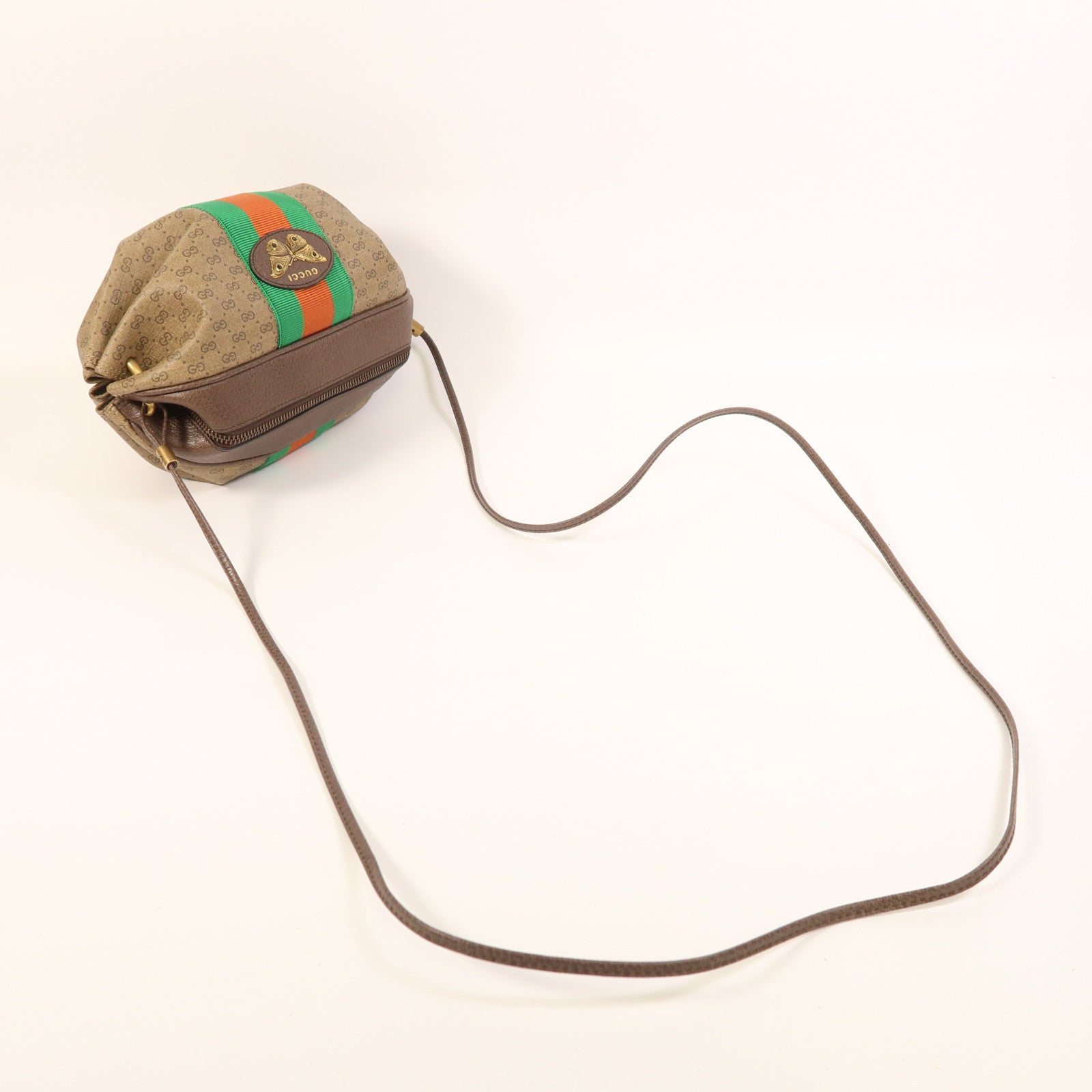 GUCCI 塗層帆布New Candy金扣肩背袋