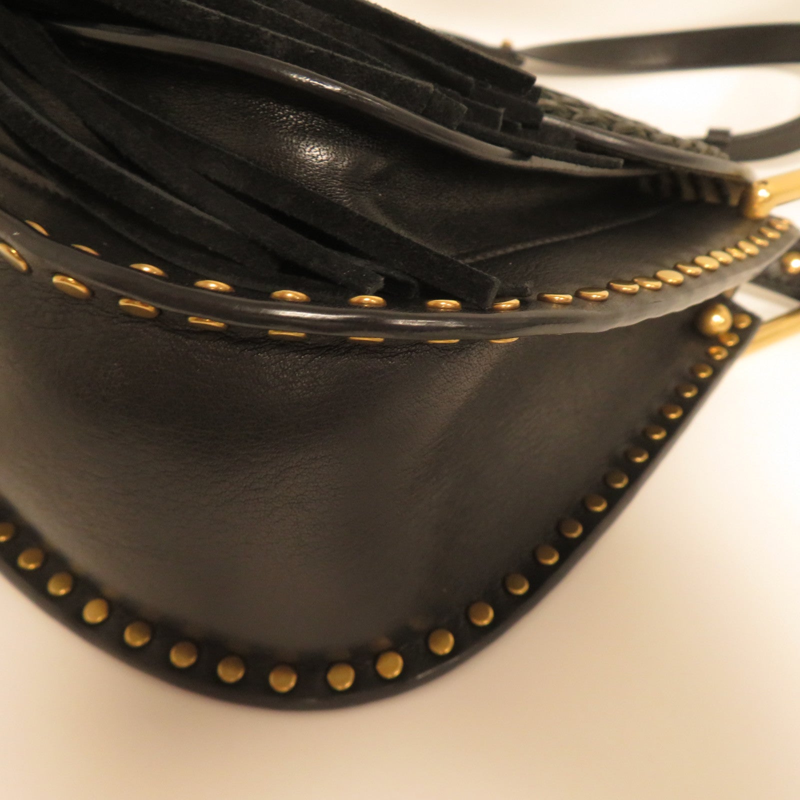Chloe **【激減優惠】牛皮皮革Shoulder Bag金扣肩背袋黑色