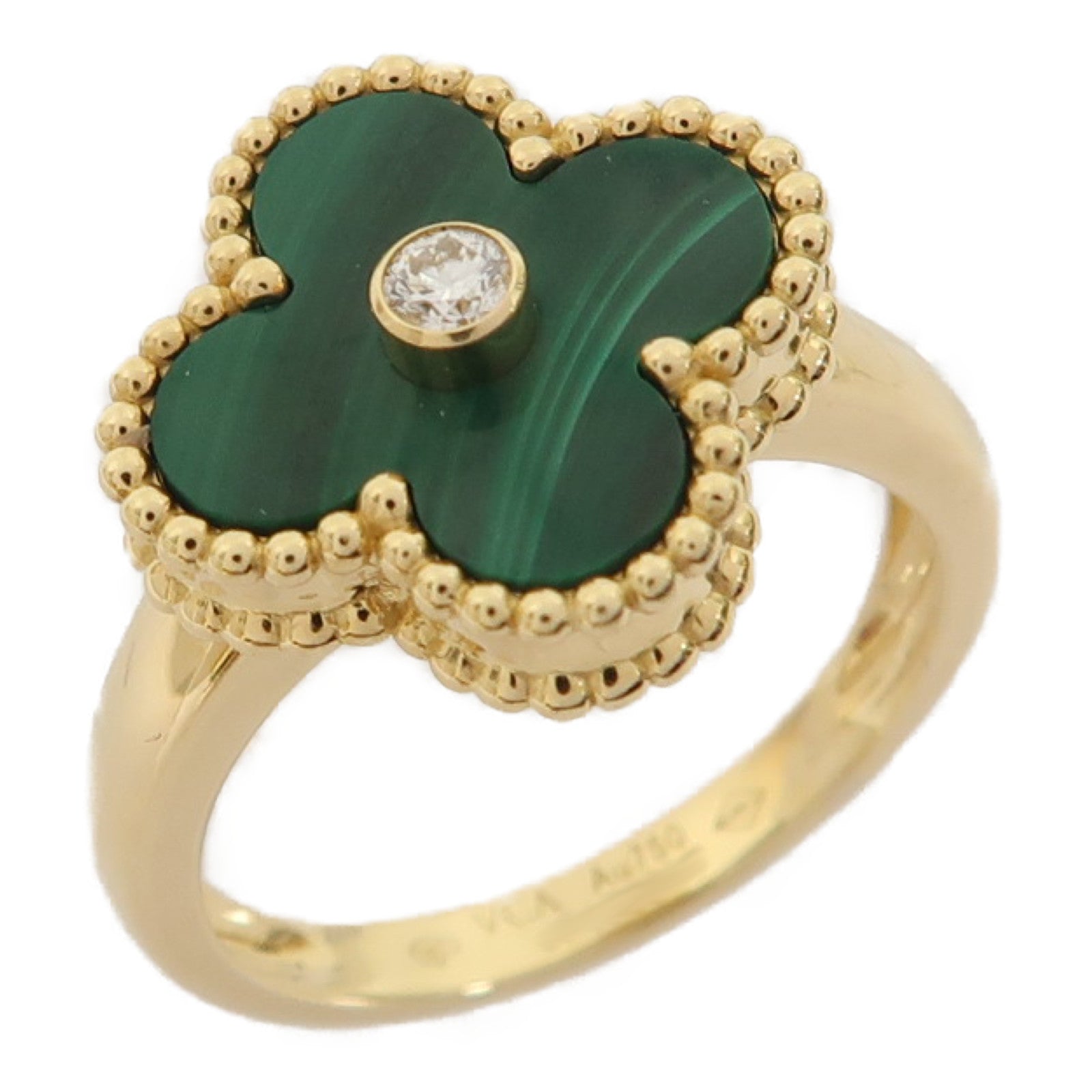 Van Cleef & Arpels 18K金Vintage Alhambra Ring戒指US#6.5