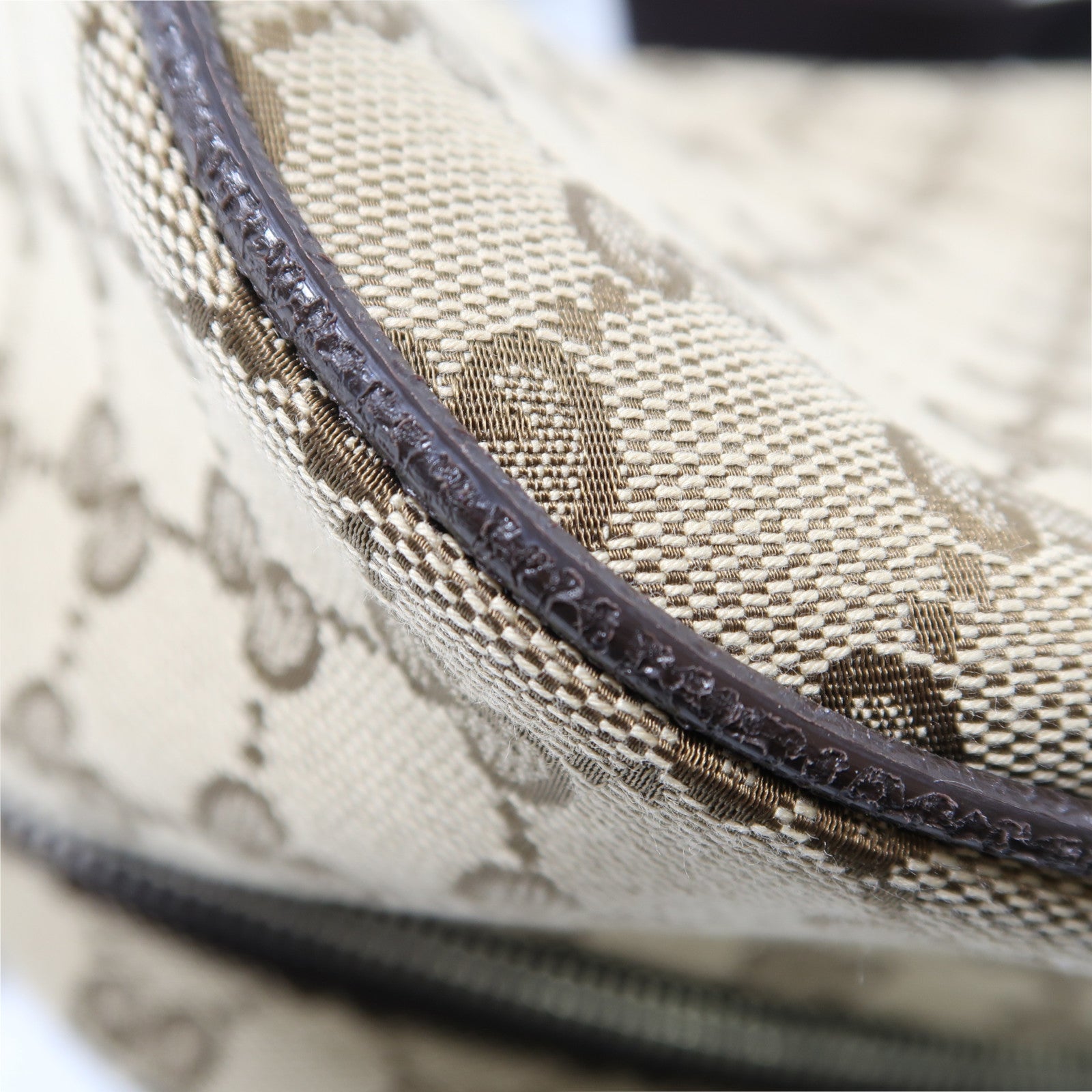 GUCCI 帆布Waist Bag銀扣腰包啡色