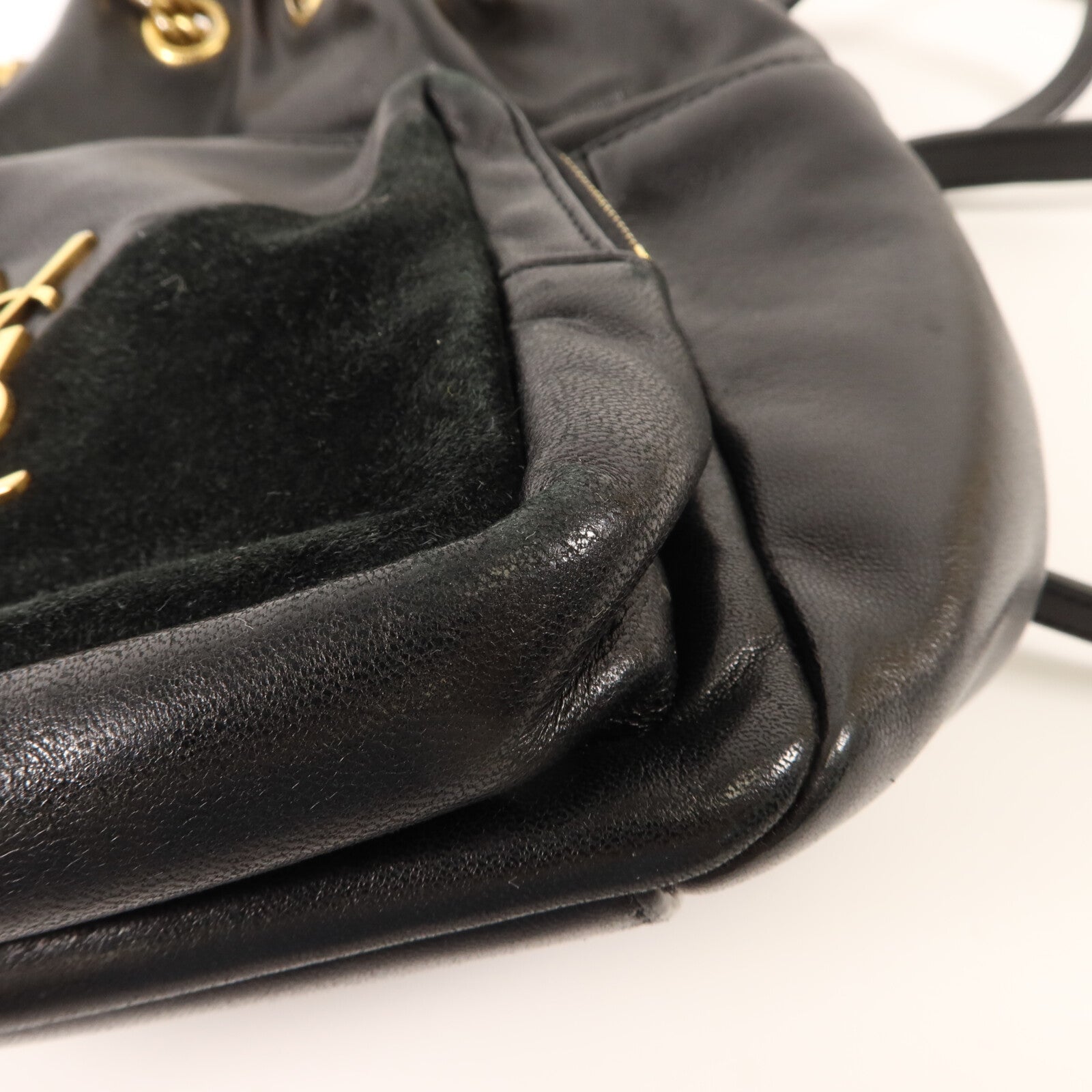 SAINT LAURENT 羊皮/麂皮皮革Jamie Backpack背包