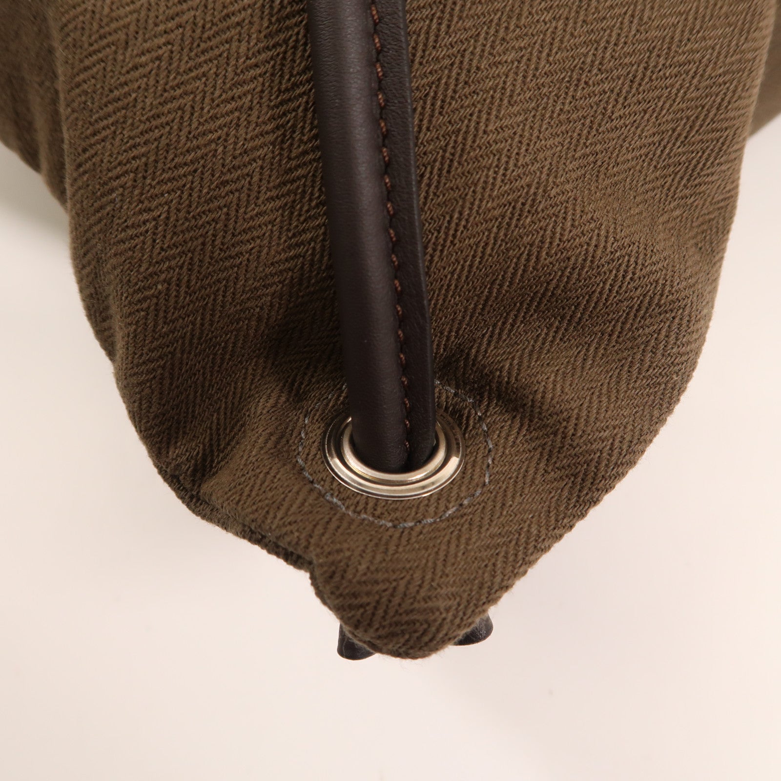 HERMES 【激減優惠】帆布/皮革Maline Grooming Bag背包