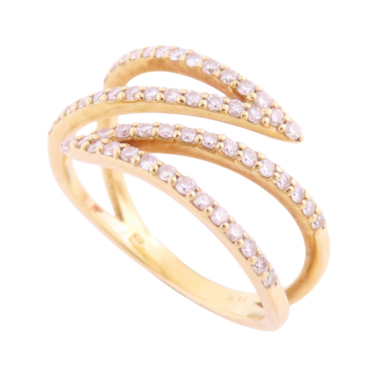 JEWELRY 18K黃金/鑽石Diamond Ring戒指US#6.25