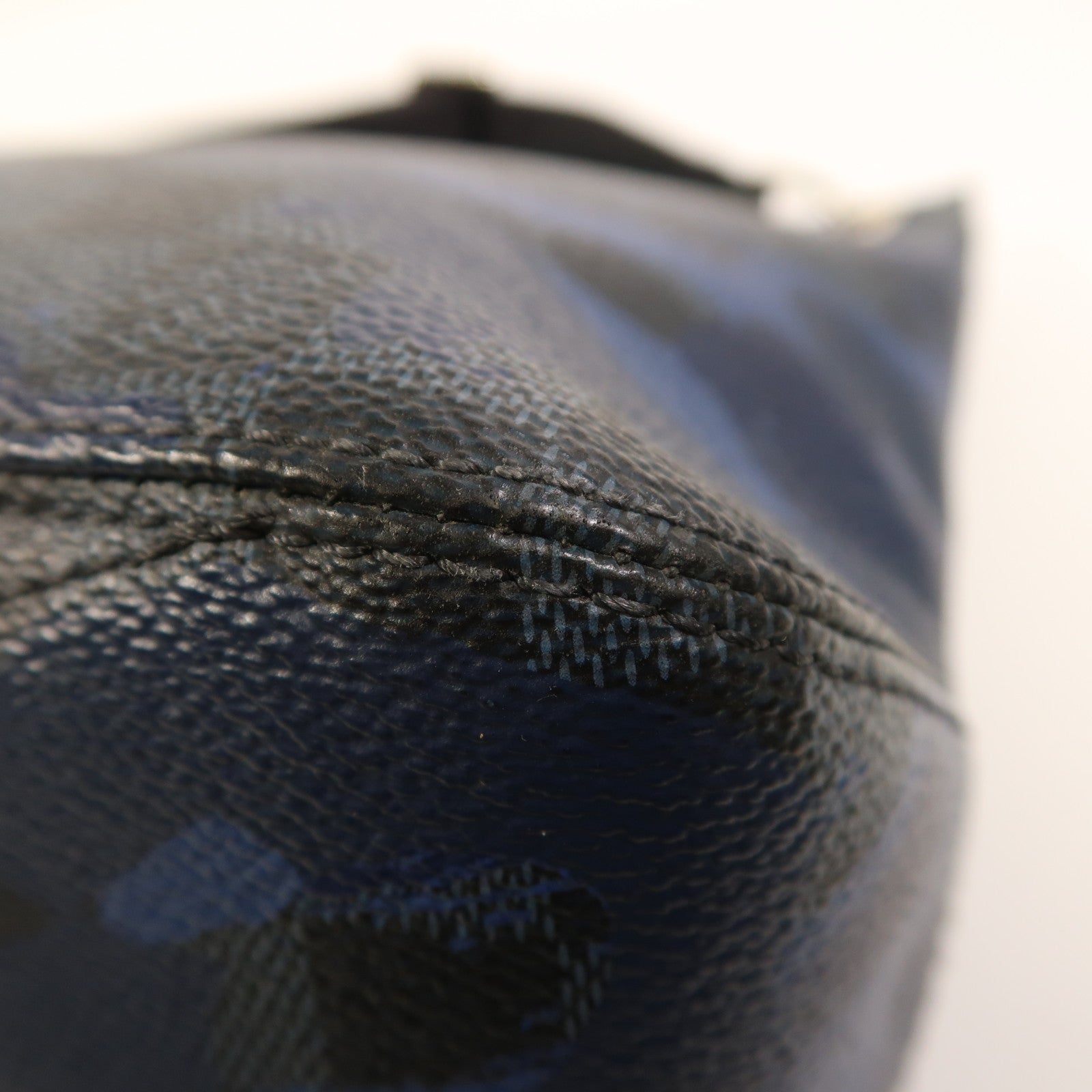 LOUIS VUITTON Damier Cobalt Camouflage Hunter銀扣肩背袋