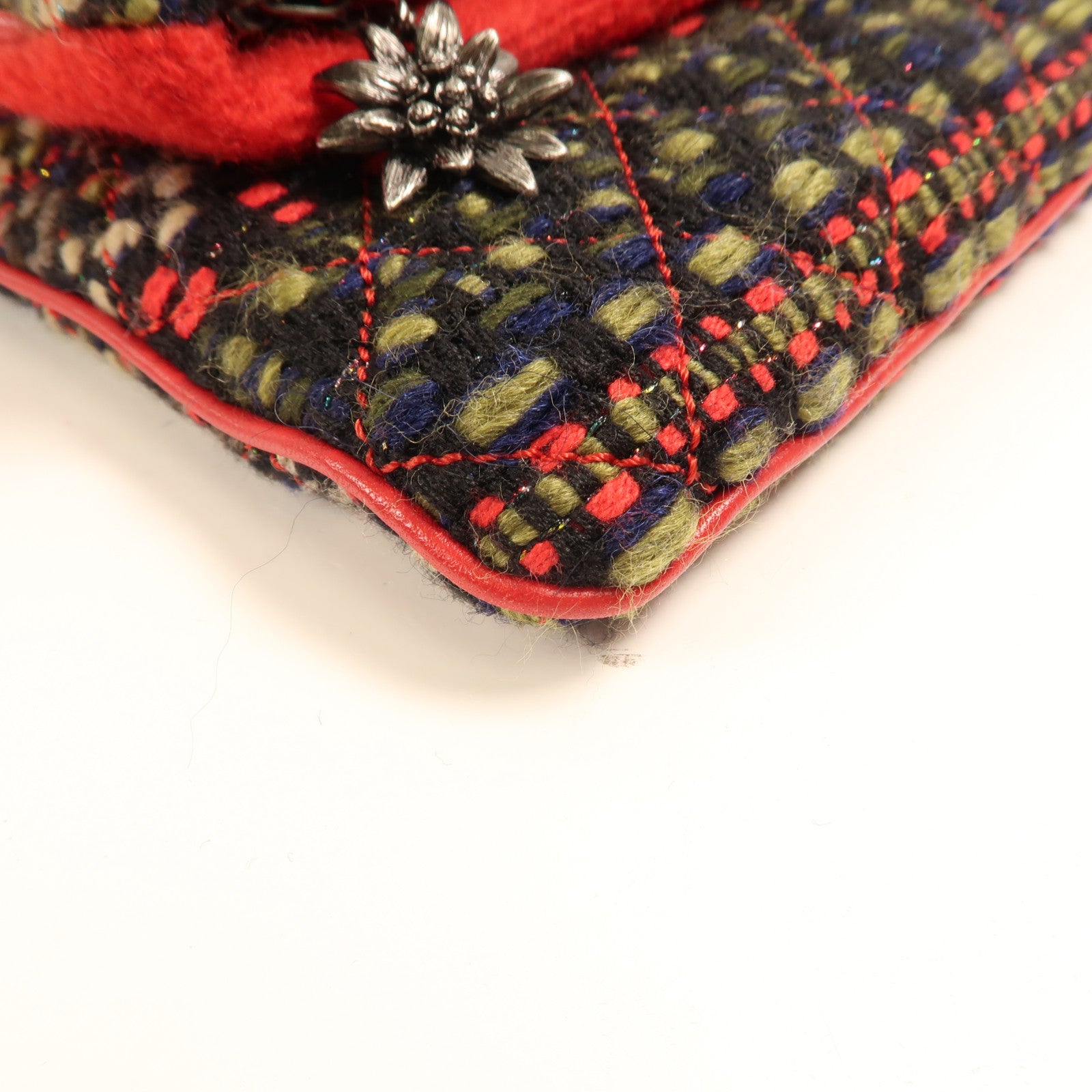 CHANEL 粗花呢Clutch/Pouch銀扣手拿包