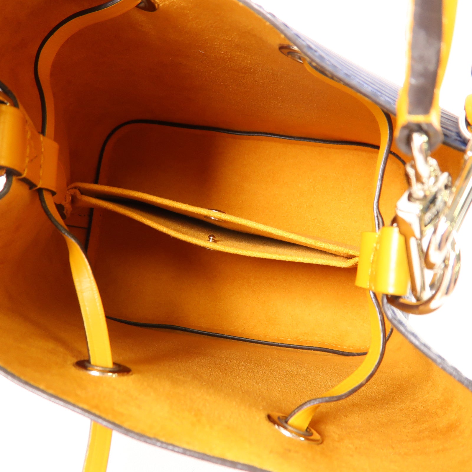 LOUIS VUITTON Epi NeoNoe BB銀扣手挽肩背兩用袋深藍色