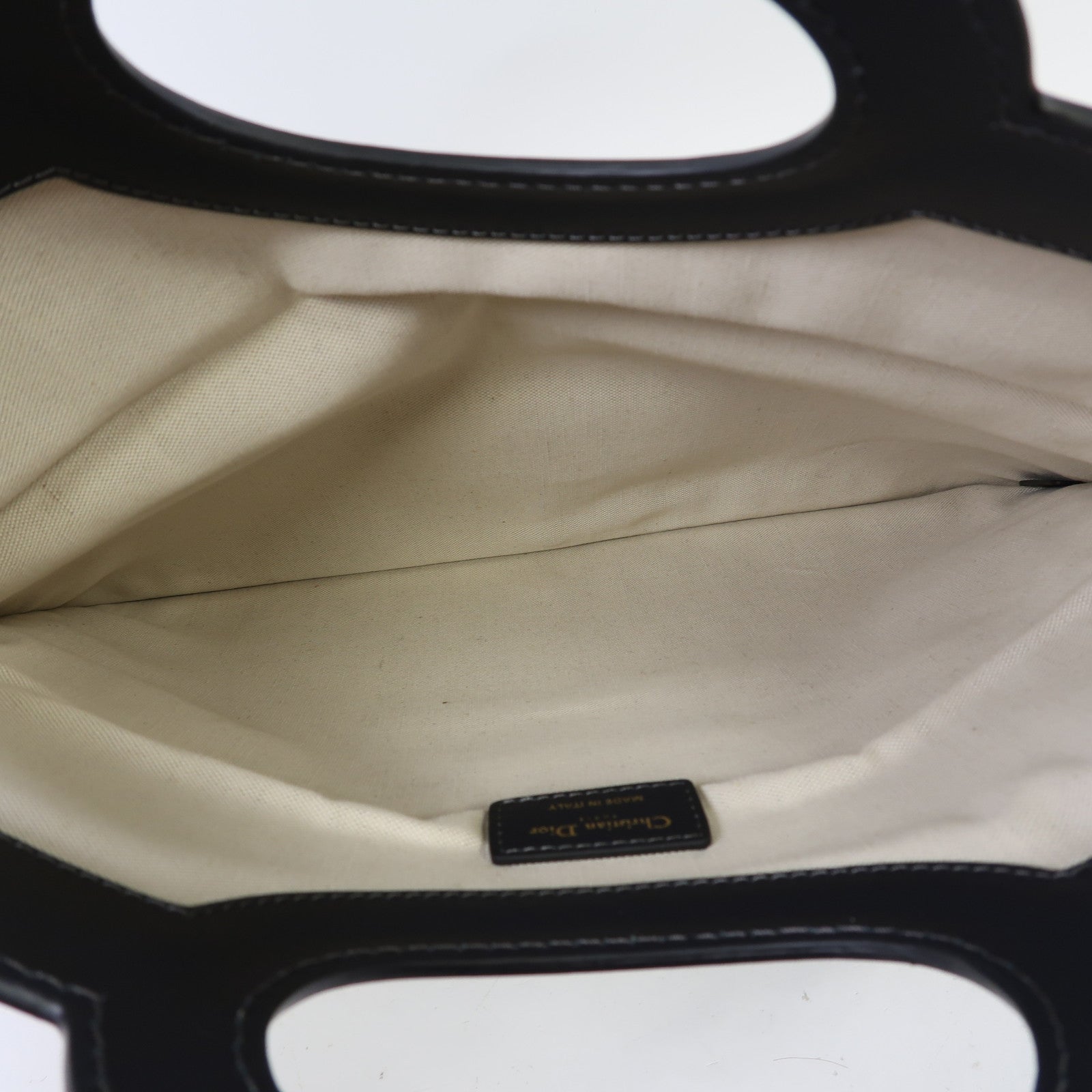 Dior 帆布Hand Bag金扣手挽袋藍色