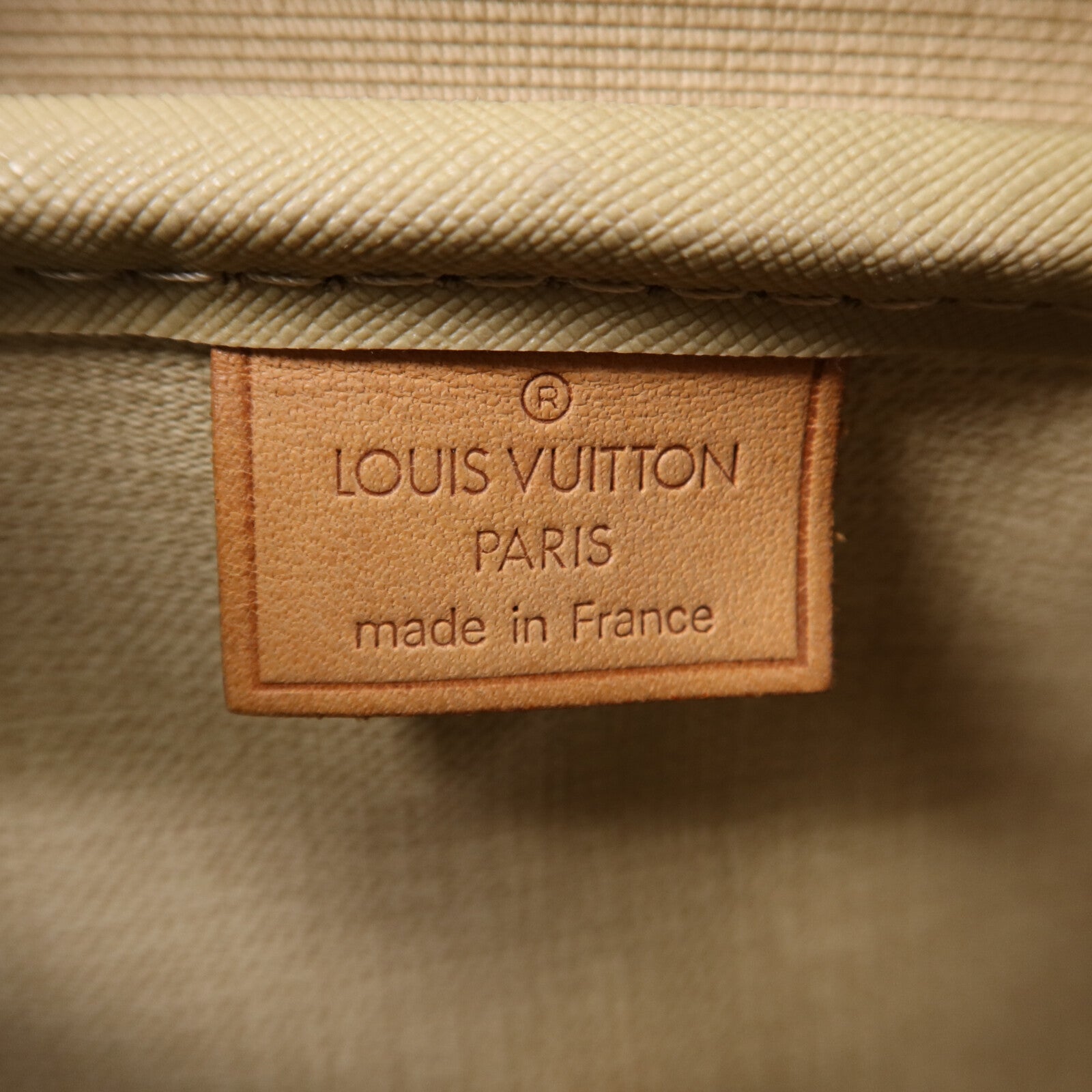 LOUIS VUITTON Monogram Deauville金扣手挽袋棕色