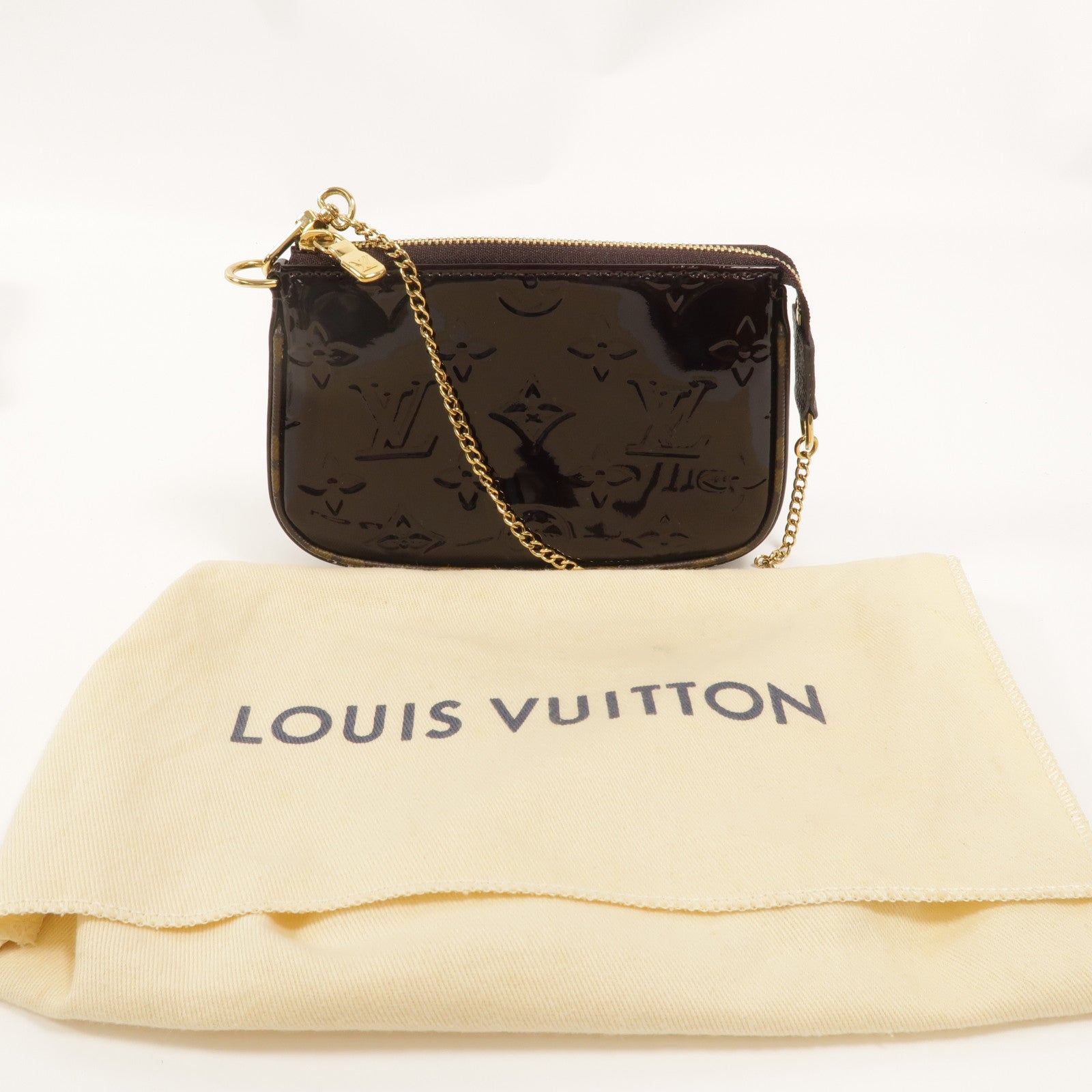 LOUIS VUITTON Monogram Vernis Mini Pochette Accessoires零錢包