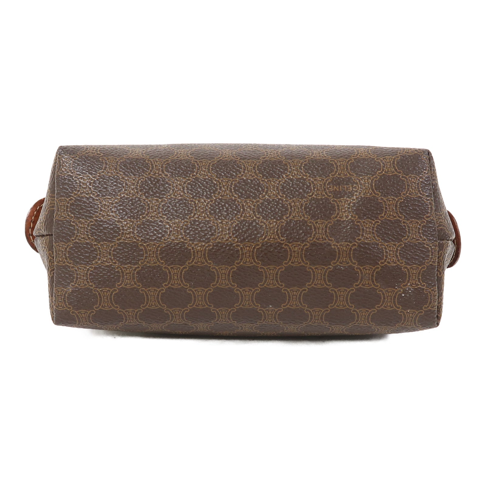 CELINE Macadam Vintage Pouch Bag金扣手拿包啡色