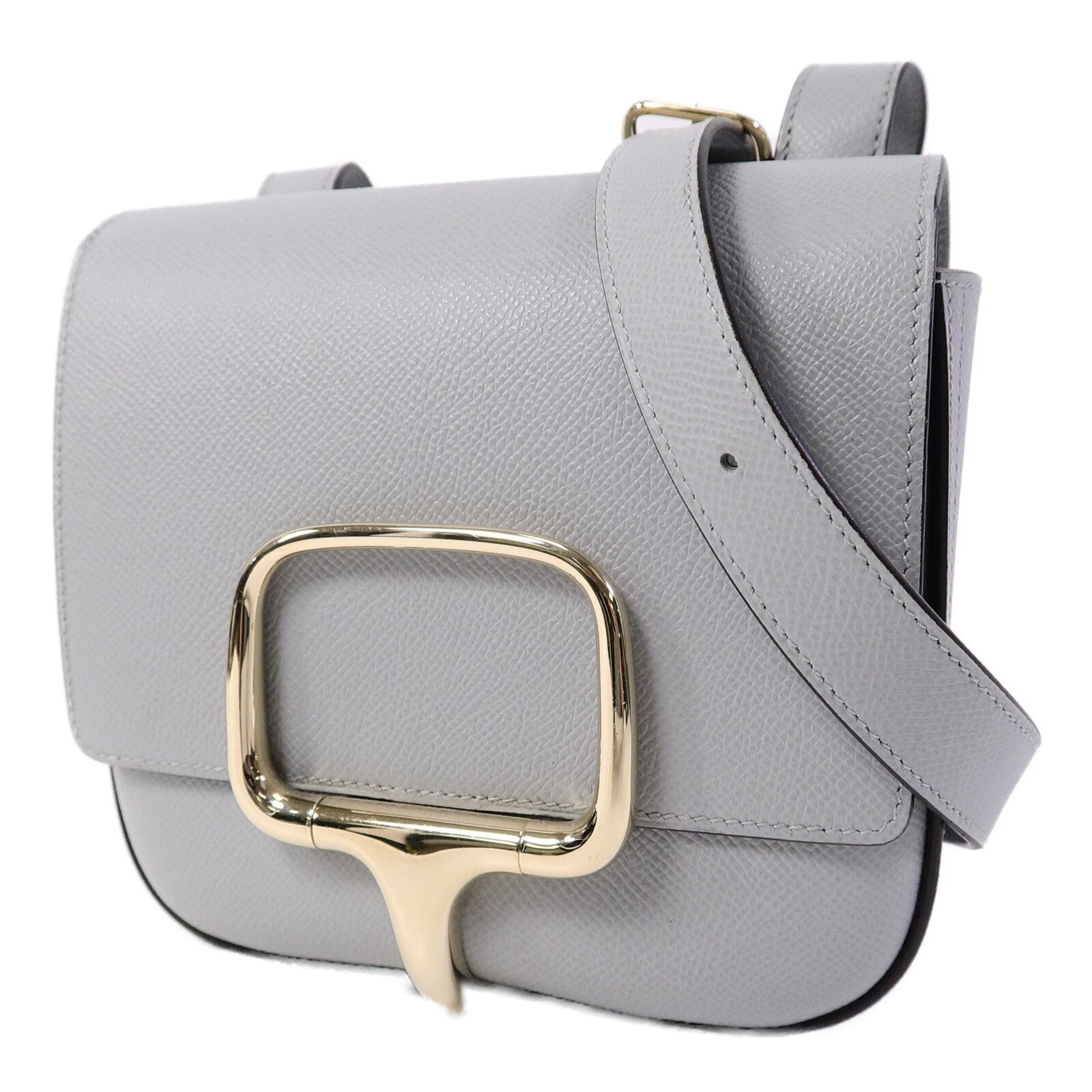 HERMES Epsom皮革Della Cavalleria Mini肩背袋Blue Glacier