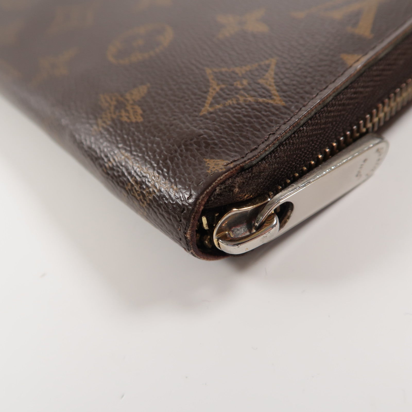 LOUIS VUITTON Monogram Long Wallet銀扣/金扣長錢包啡色