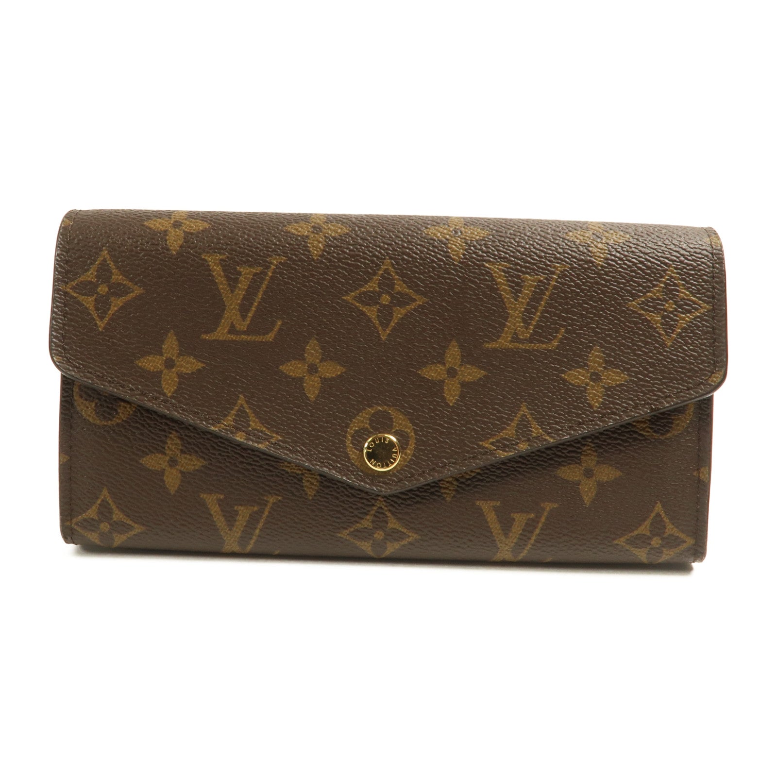 LOUIS VUITTON Monogram Sarah Wallet金扣長錢包