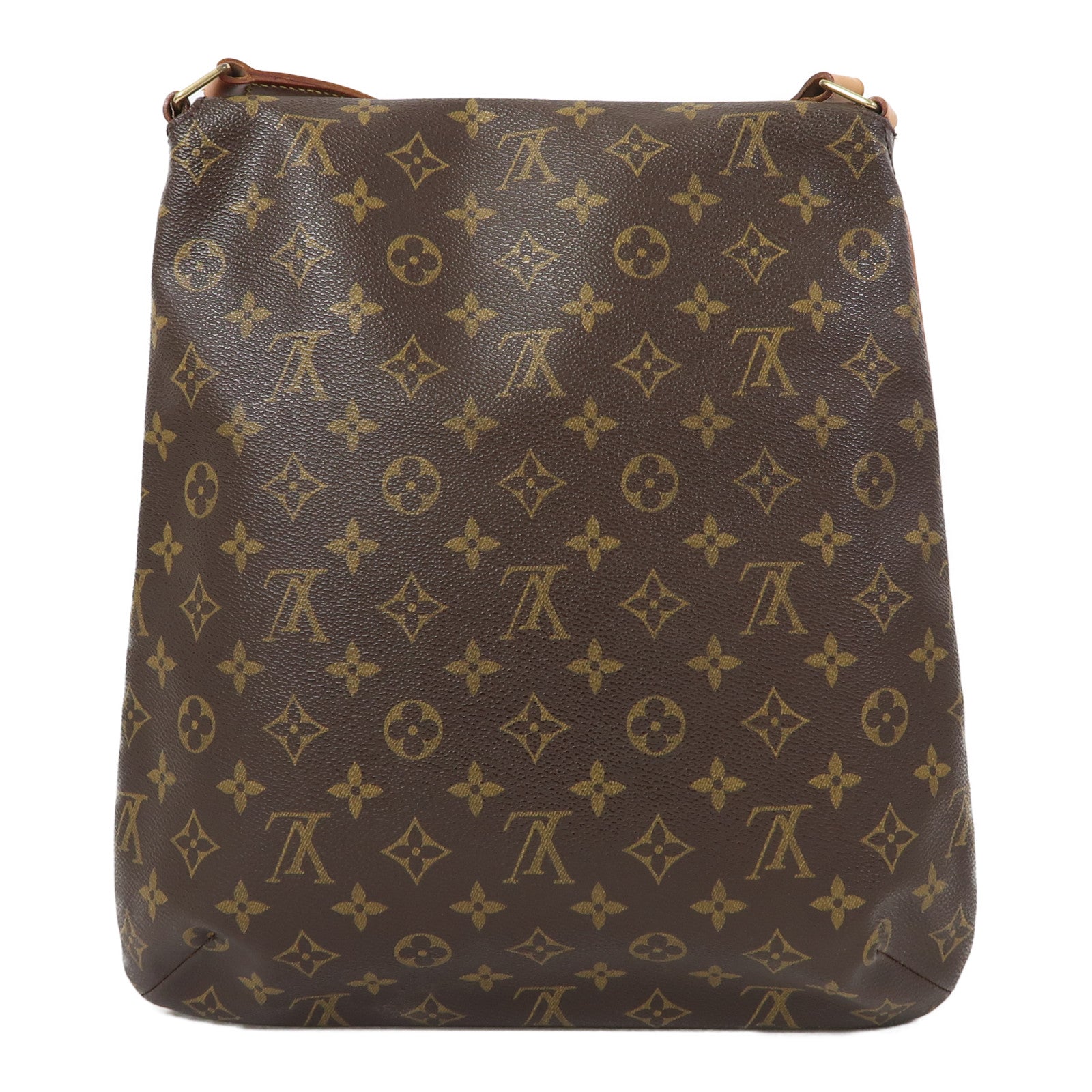 LOUIS VUITTON 【激減優惠】Monogram Musette金扣肩背袋啡色