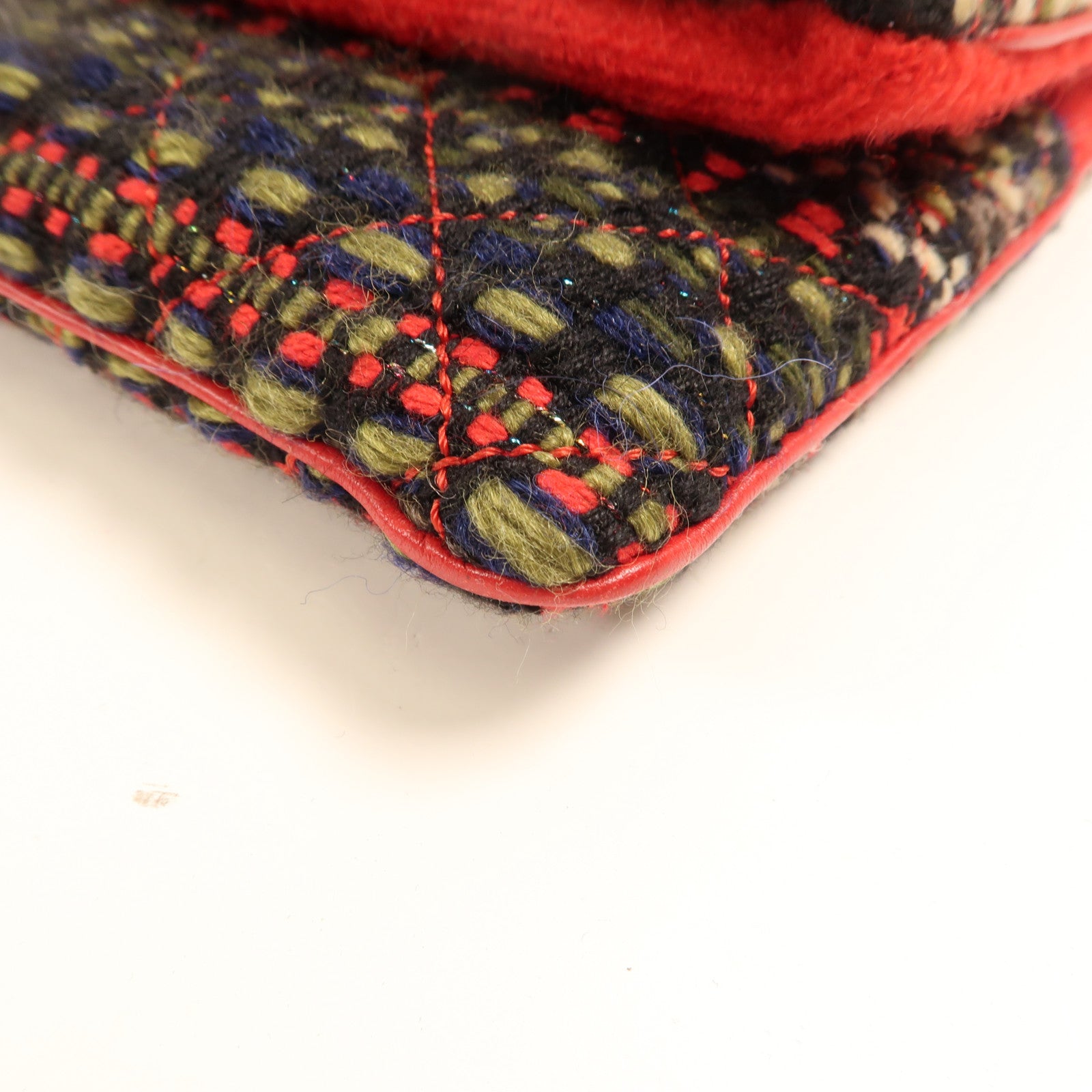 CHANEL 粗花呢Clutch/Pouch銀扣手拿包