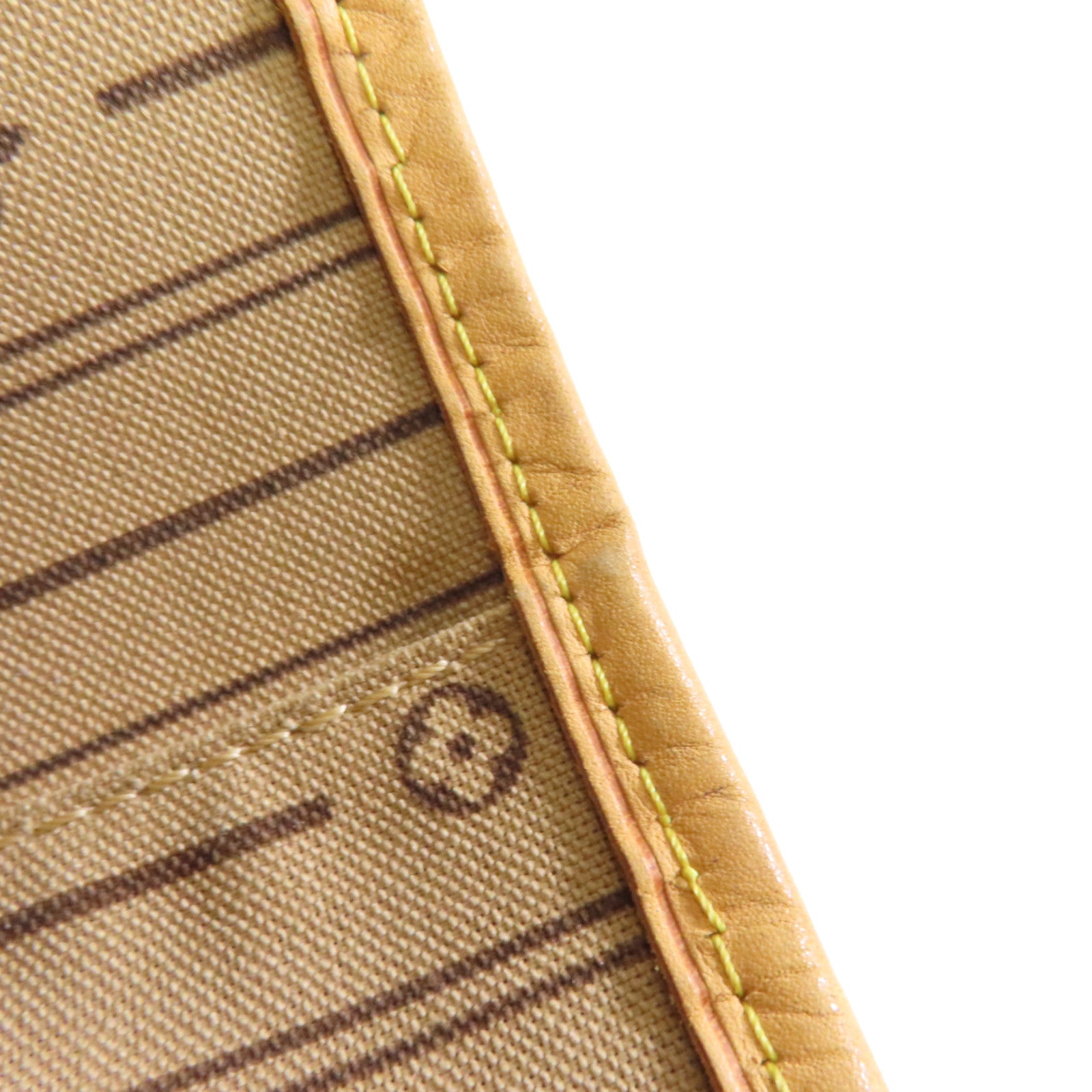 LOUIS VUITTON Monogram Neverfull GM金扣手挽袋啡色