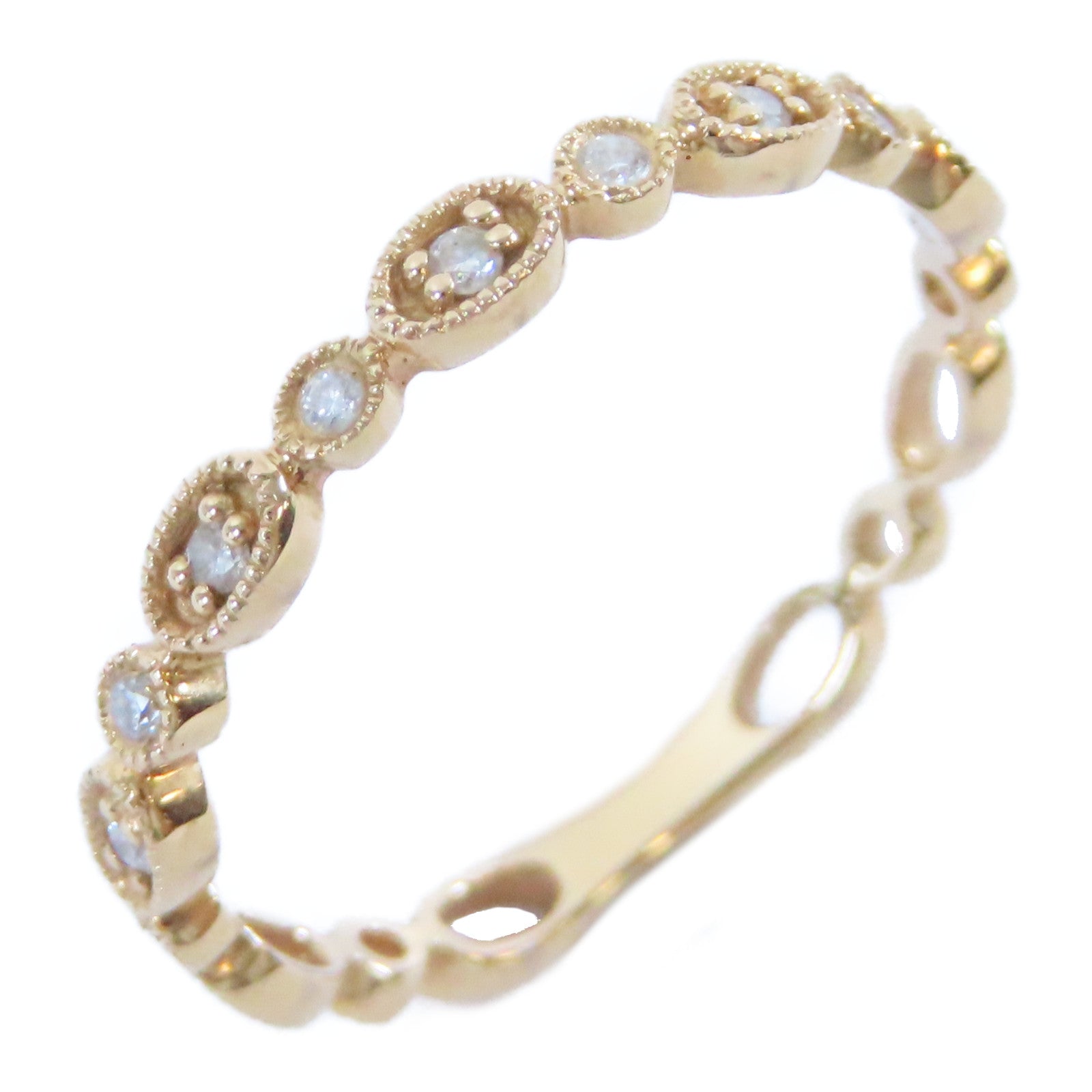 JEWELRY 【激減優惠】18K玫瑰金Diamond Ring 0.07ct鑽石戒指US#6.25