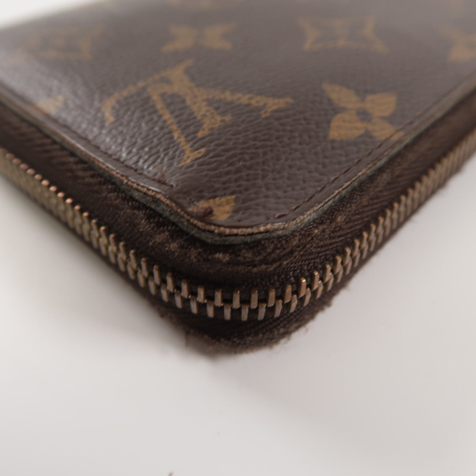 LOUIS VUITTON Monogram Long Wallet銀扣/金扣長錢包啡色