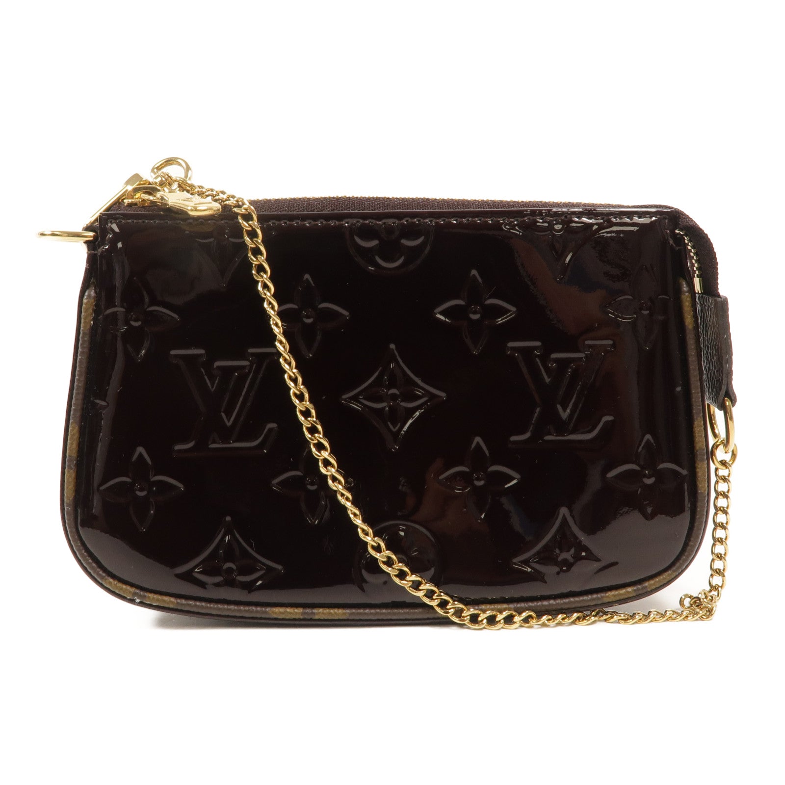 LOUIS VUITTON Monogram Vernis Mini Pochette Accessoires零錢包