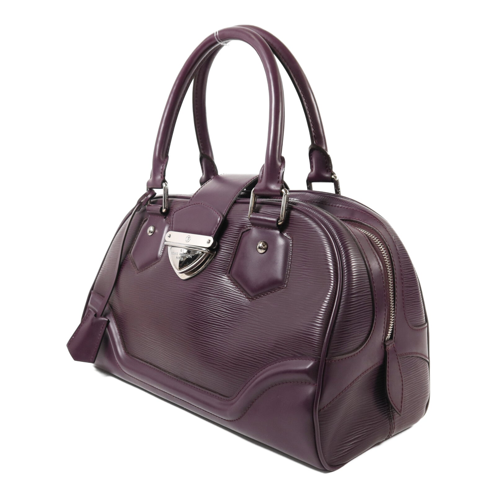 LOUIS VUITTON 【激減優惠】Epi Bowling Montaigne GM銀扣手挽袋