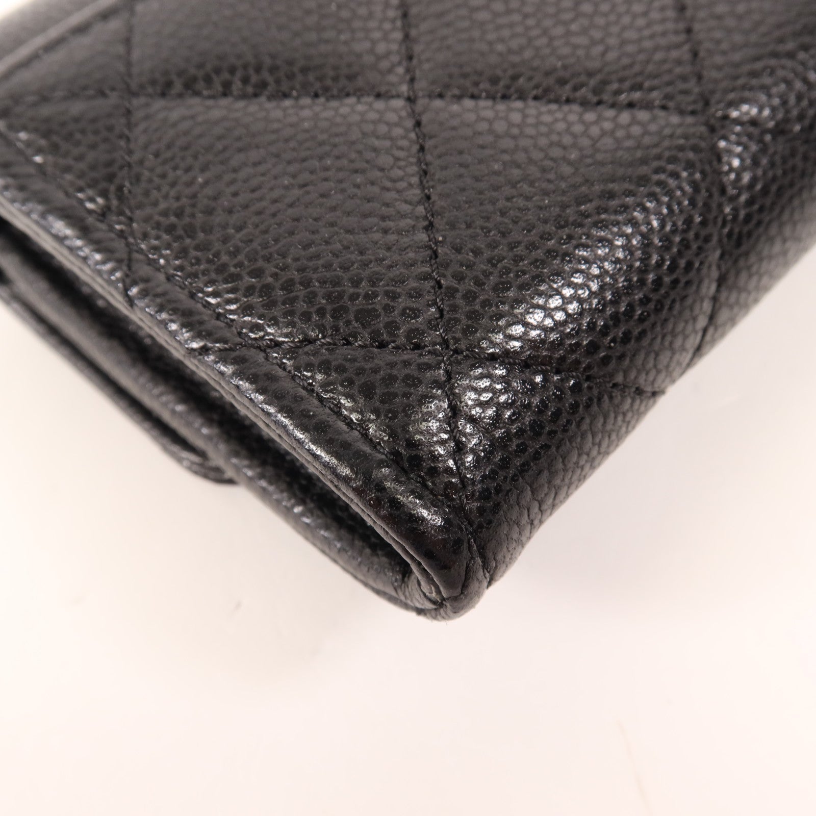 CHANEL 牛皮皮革Card Case金扣卡片套