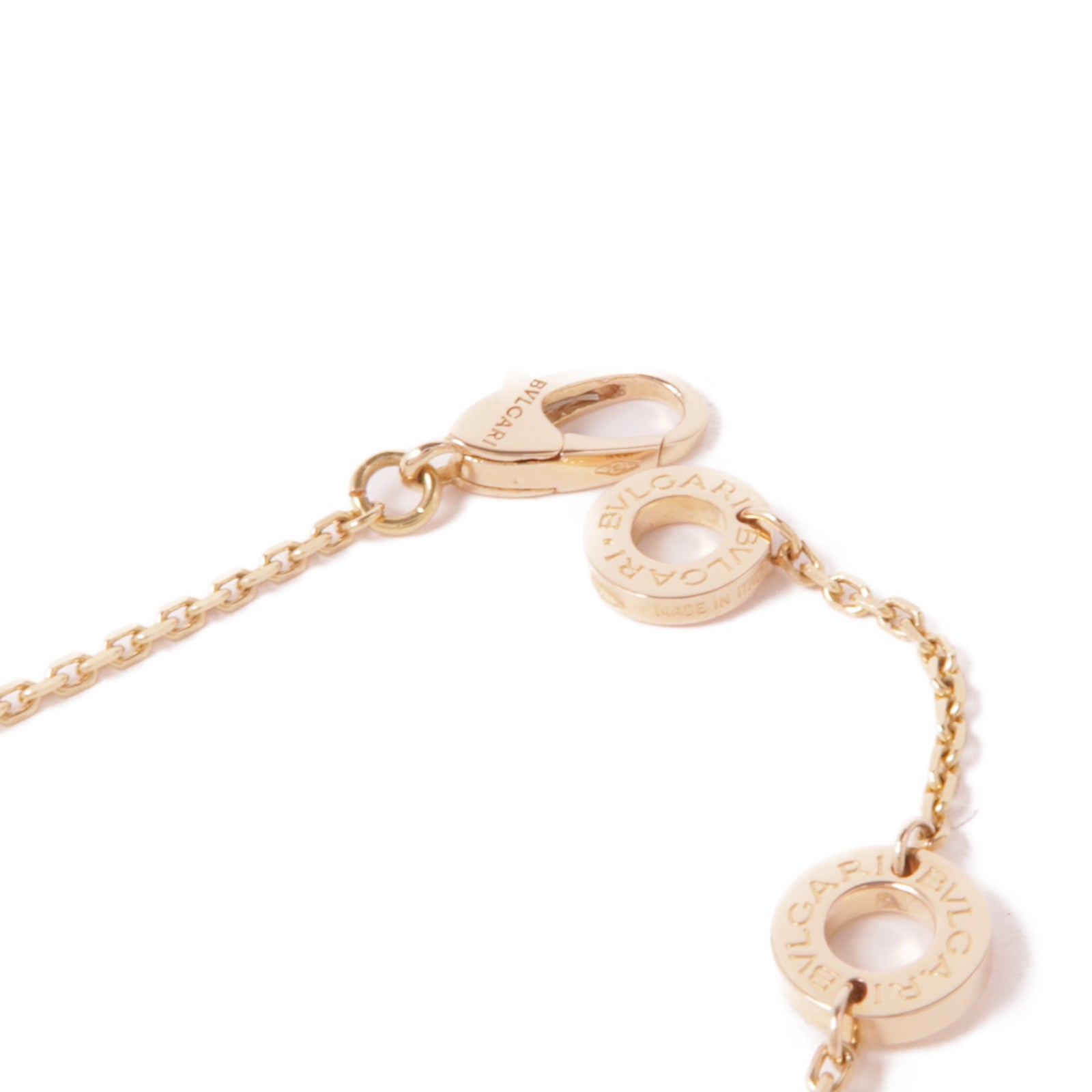 BVLGARI 18K玫瑰金Divas' Dream Necklace孔雀石/鑽石項鍊