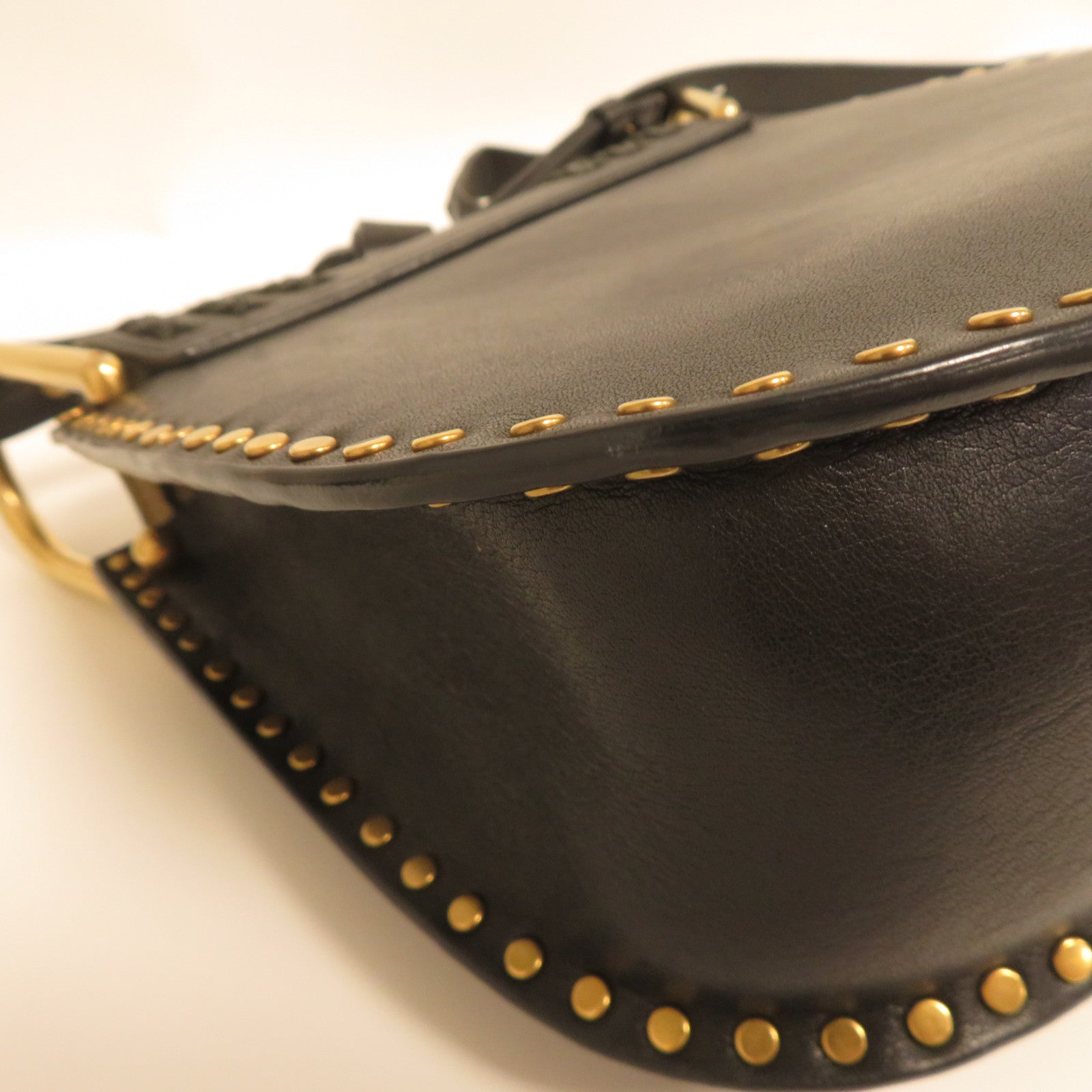 Chloe **【激減優惠】牛皮皮革Shoulder Bag金扣肩背袋黑色