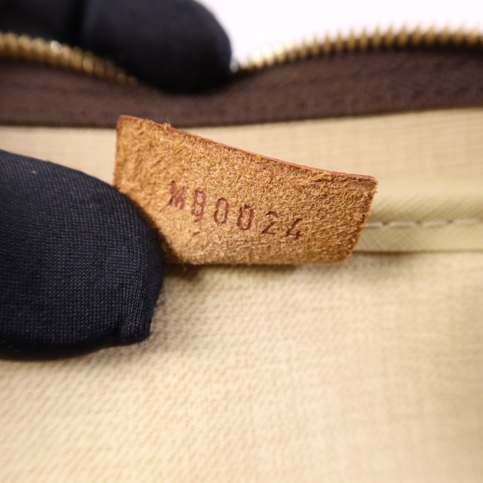 LOUIS VUITTON Monogram Deauville金扣手挽袋棕色