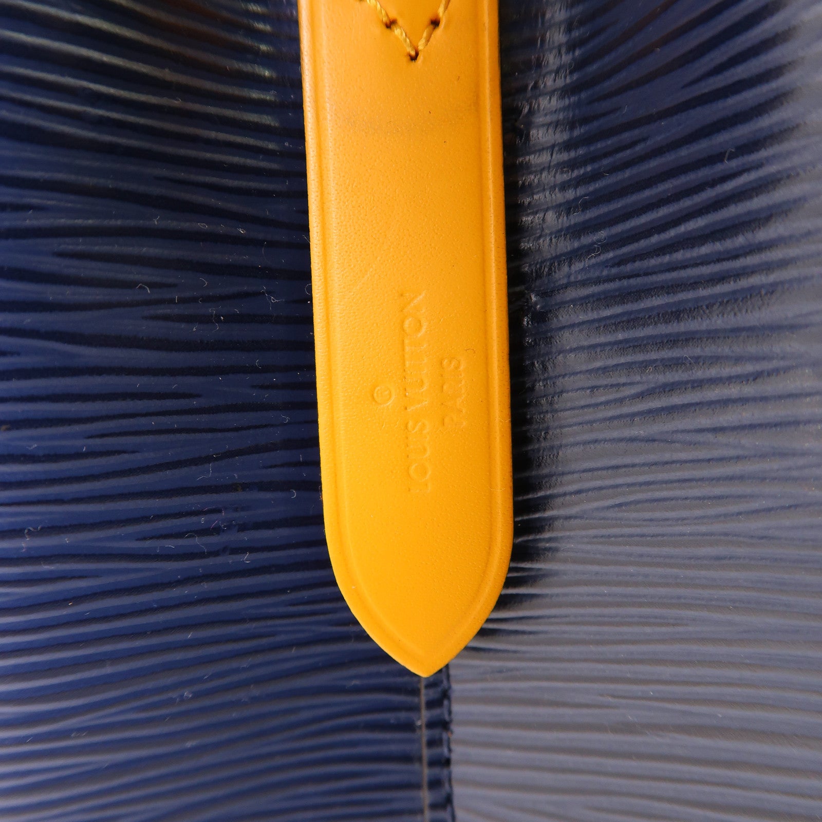 LOUIS VUITTON Epi NeoNoe BB銀扣手挽肩背兩用袋深藍色