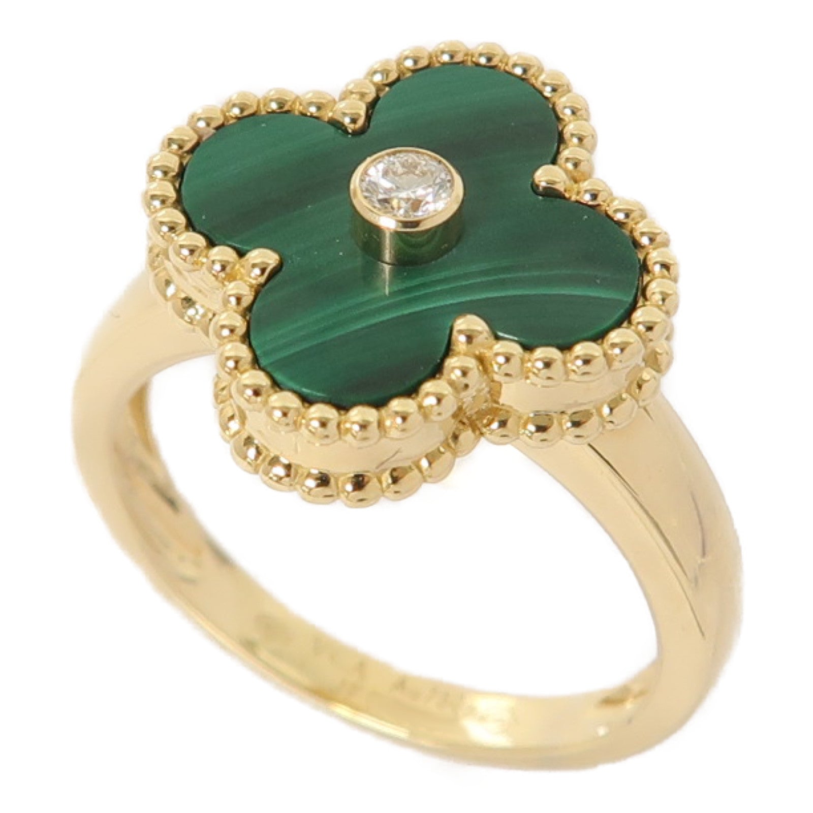 Van Cleef & Arpels 18K金Vintage Alhambra Ring戒指US#6.5