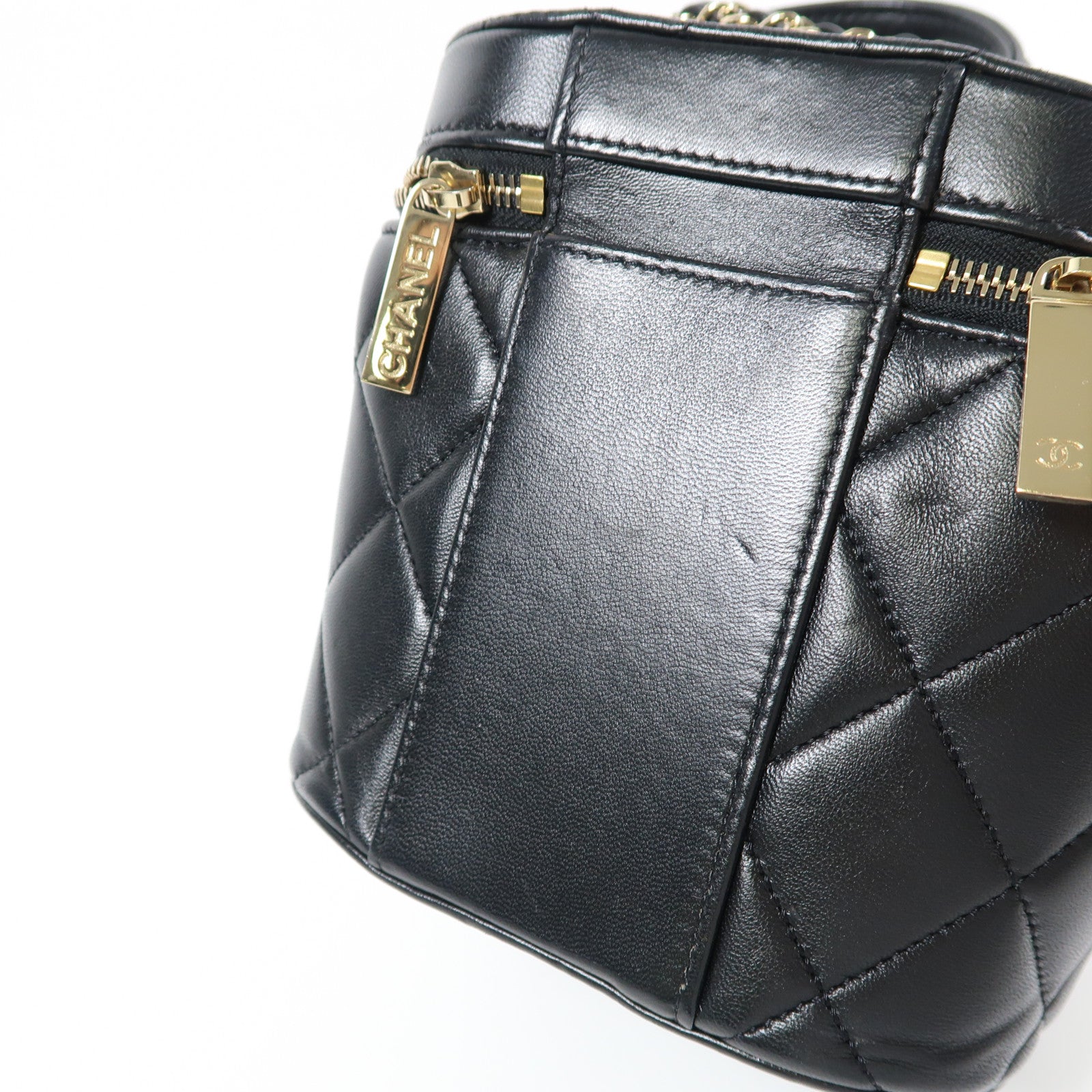 CHANEL 【激減優惠】羊皮皮革Trendy CC Vanity Case金扣鏈帶肩背袋