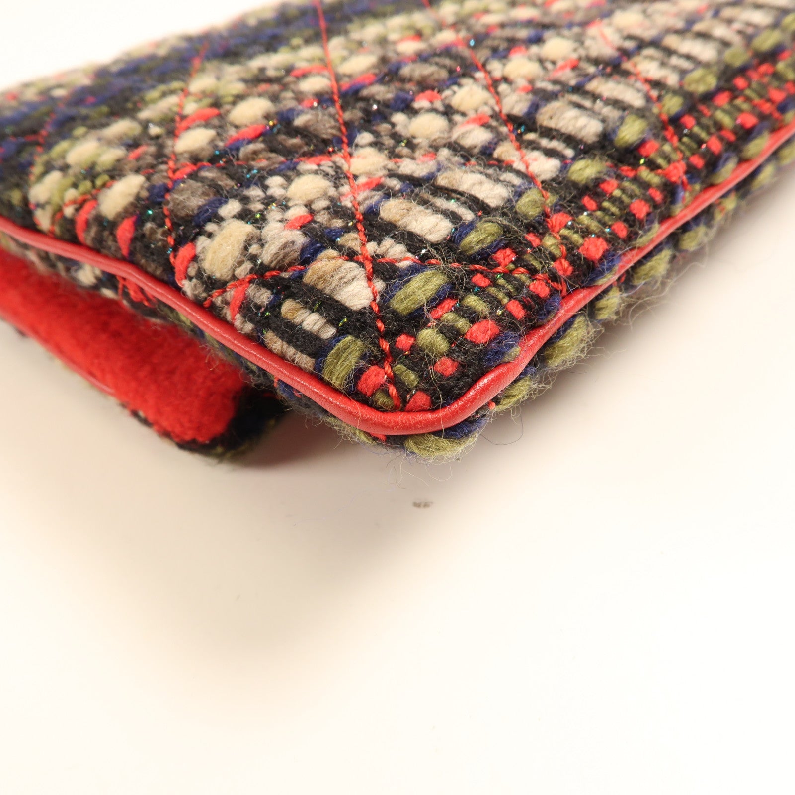 CHANEL 粗花呢Clutch/Pouch銀扣手拿包