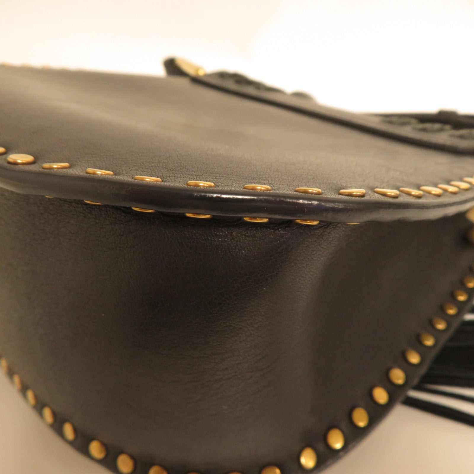 Chloe **【激減優惠】牛皮皮革Shoulder Bag金扣肩背袋黑色