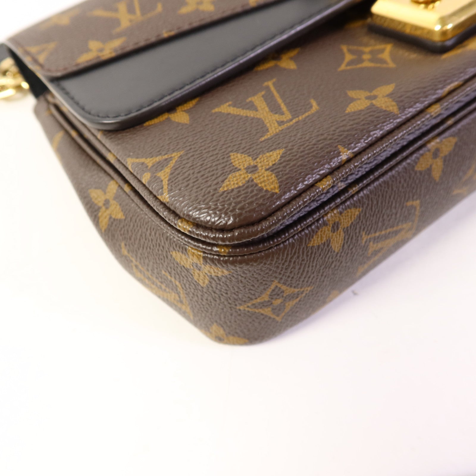 LOUIS VUITTON Monogram Marceau金扣肩背袋