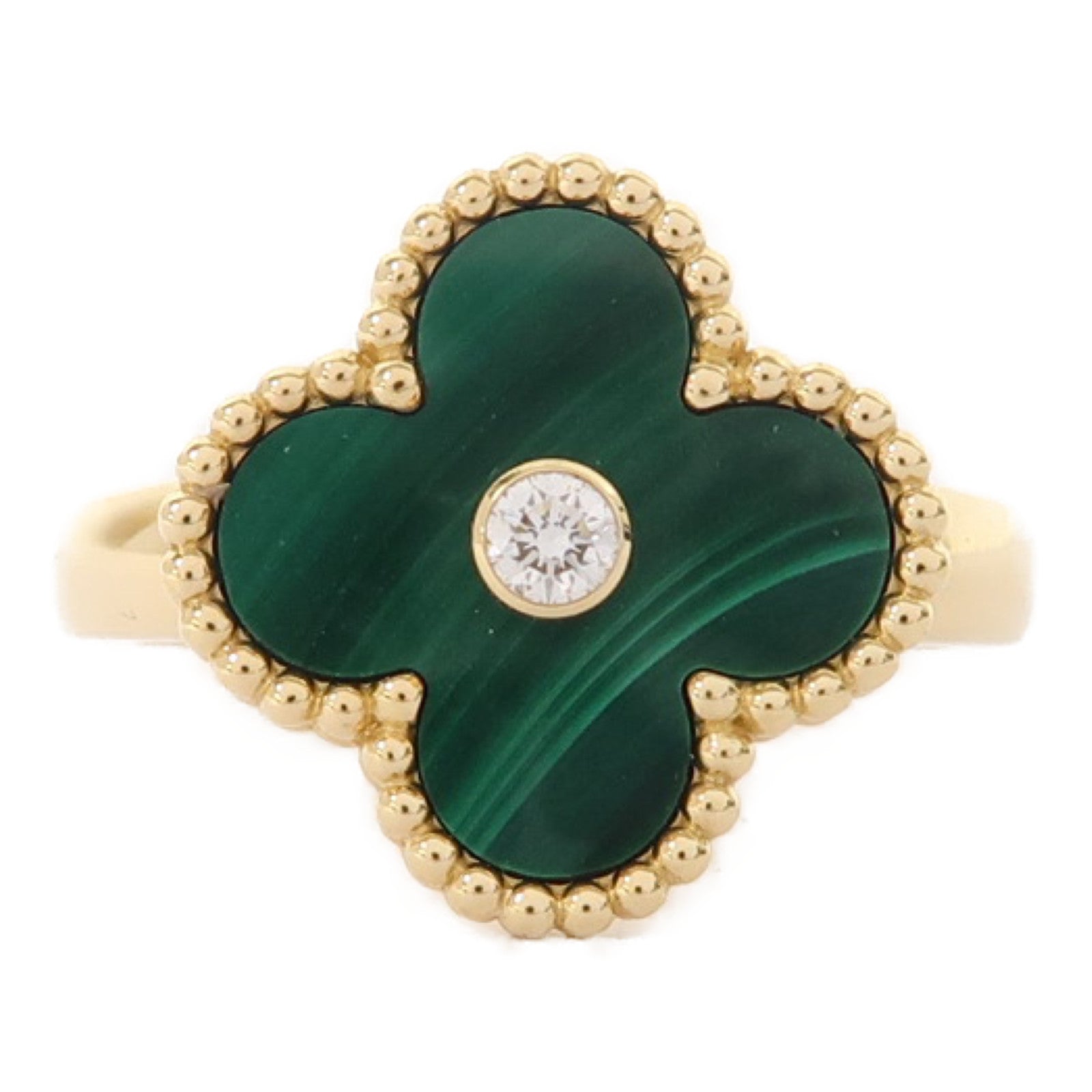 Van Cleef & Arpels 18K金Vintage Alhambra Ring戒指US#6.5