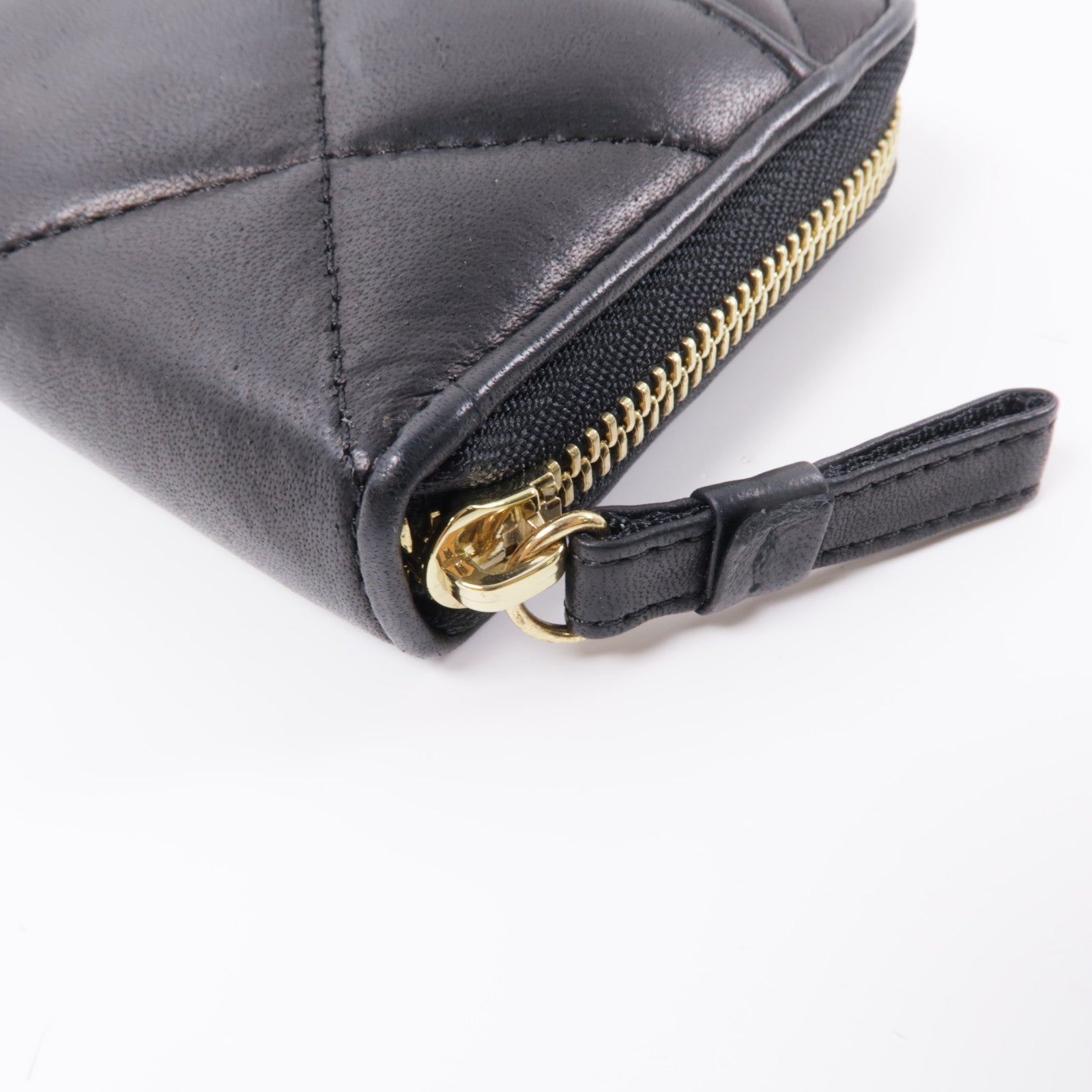 LANVIN 羊皮皮革Long Wallet金扣長錢包黑色