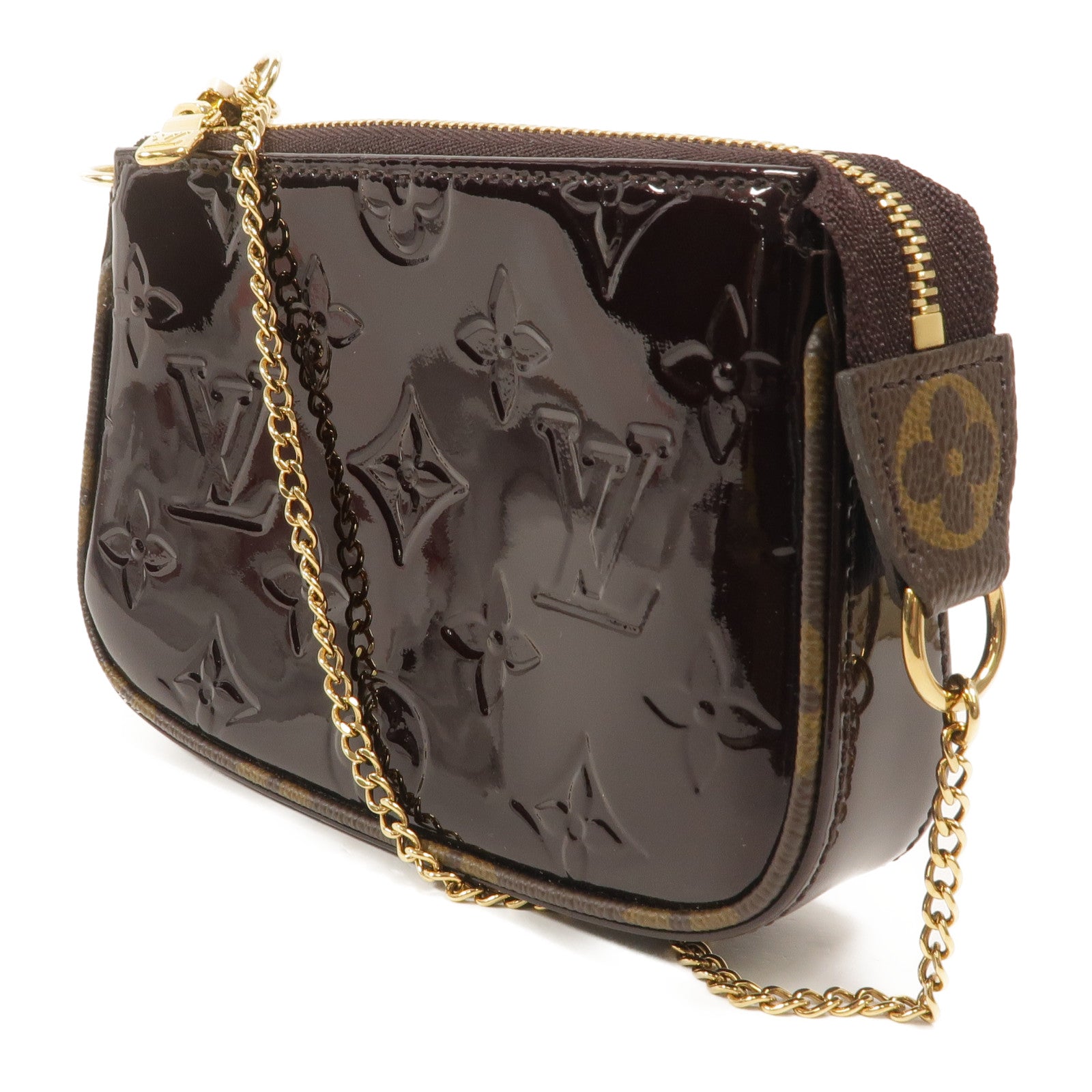 LOUIS VUITTON Monogram Vernis Mini Pochette Accessoires零錢包